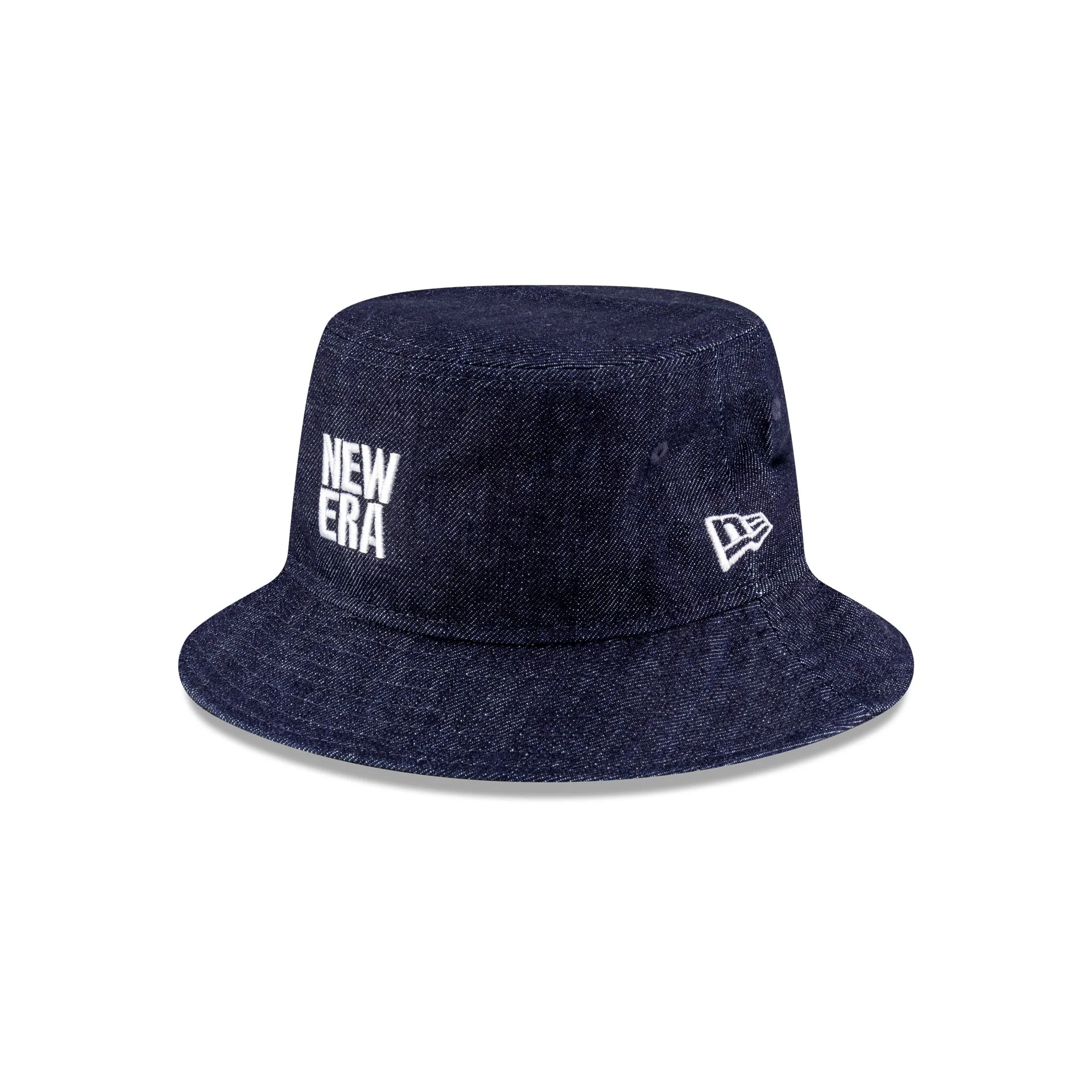 New Era Cap Square Logo Indigo Denim Bucket Hat