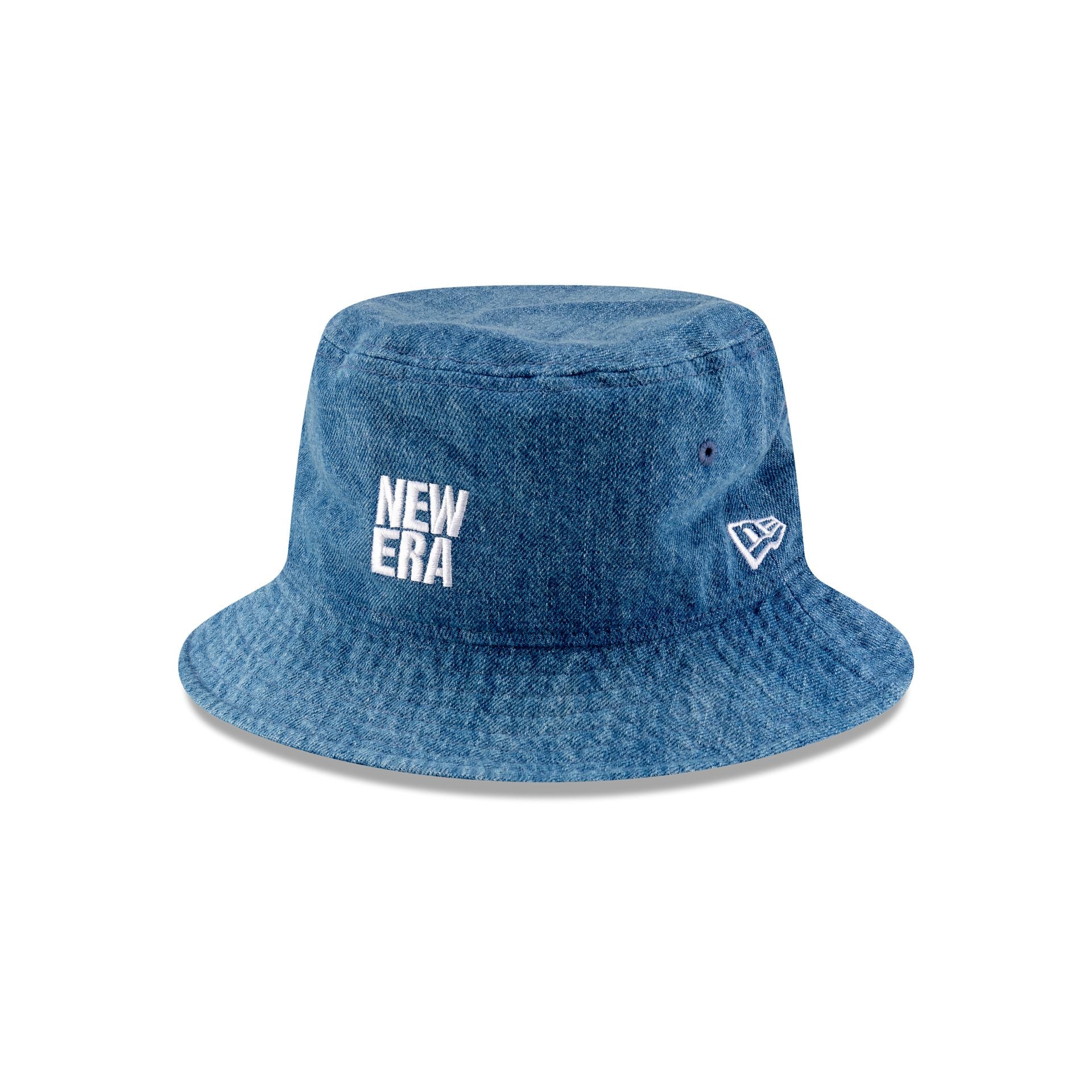 New Era Cap Square Logo Light Denim Bucket Hat