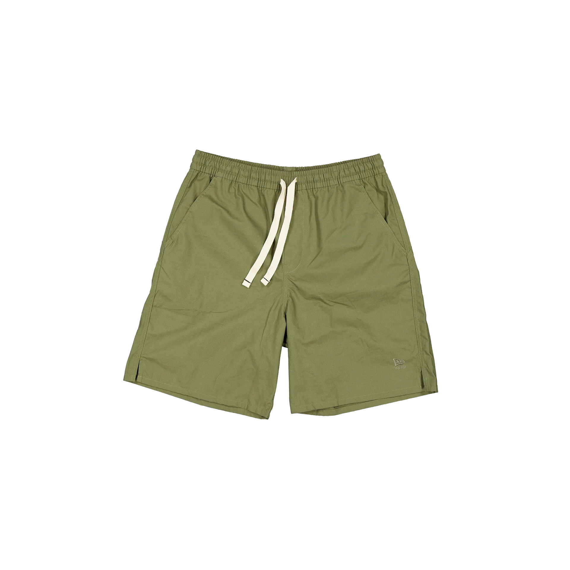 New Era Branded Loose Military Green Bark Shorts
