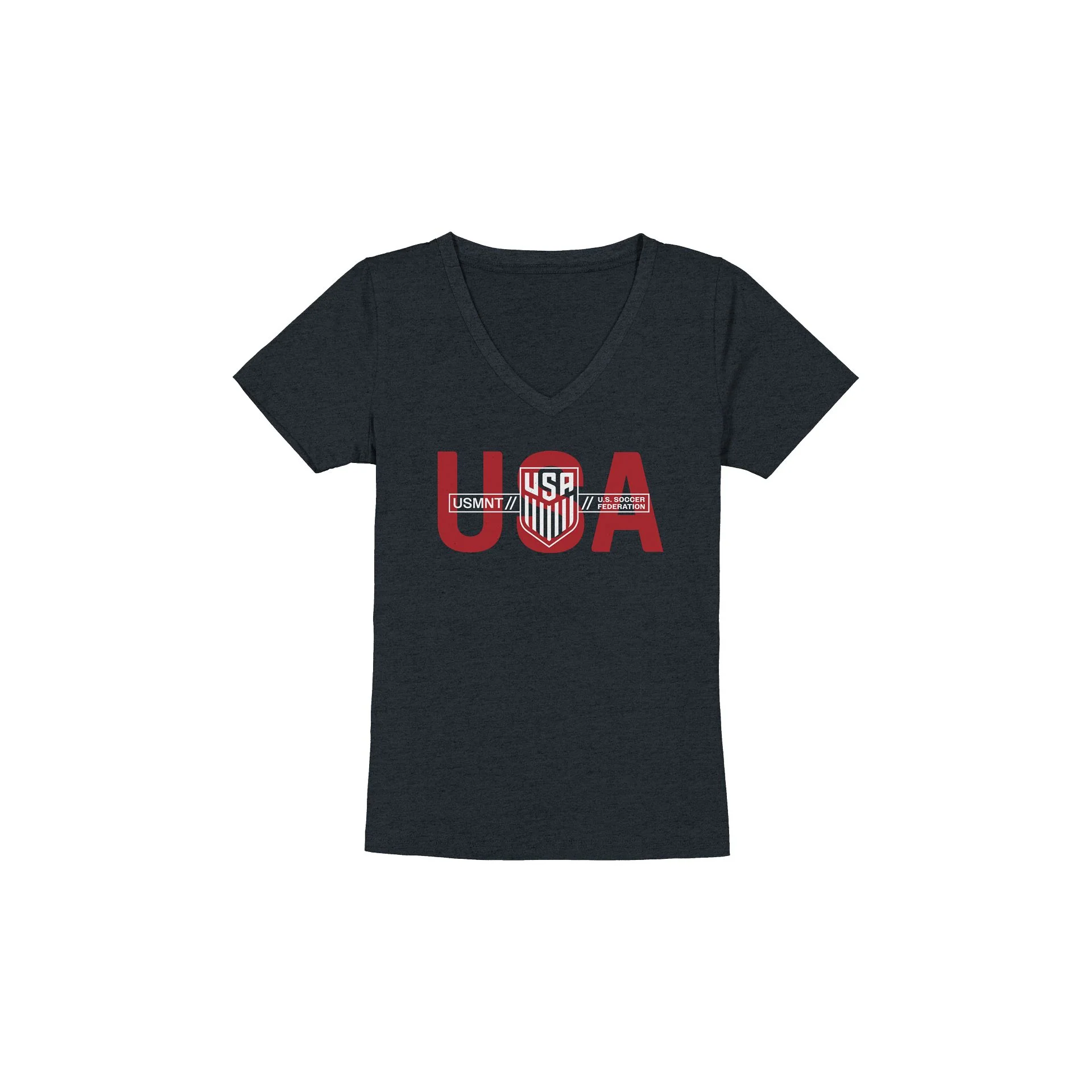 U.S. Soccer Men's National Team History Women's Navy T-Shirt