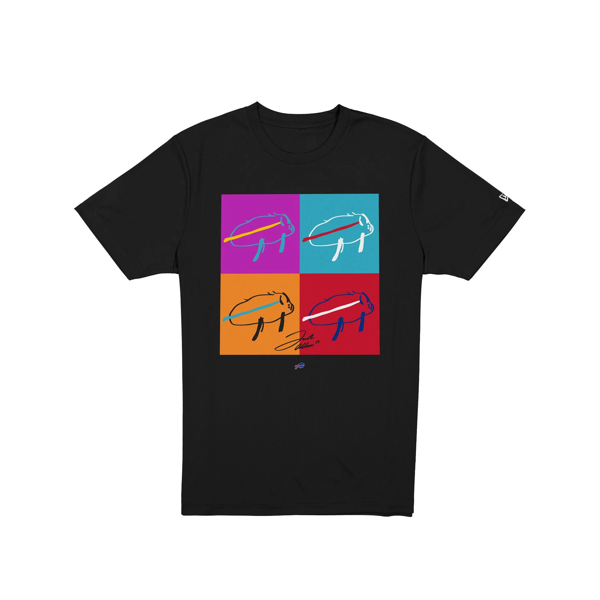 Buffalo Bills Billustration Black T-Shirt