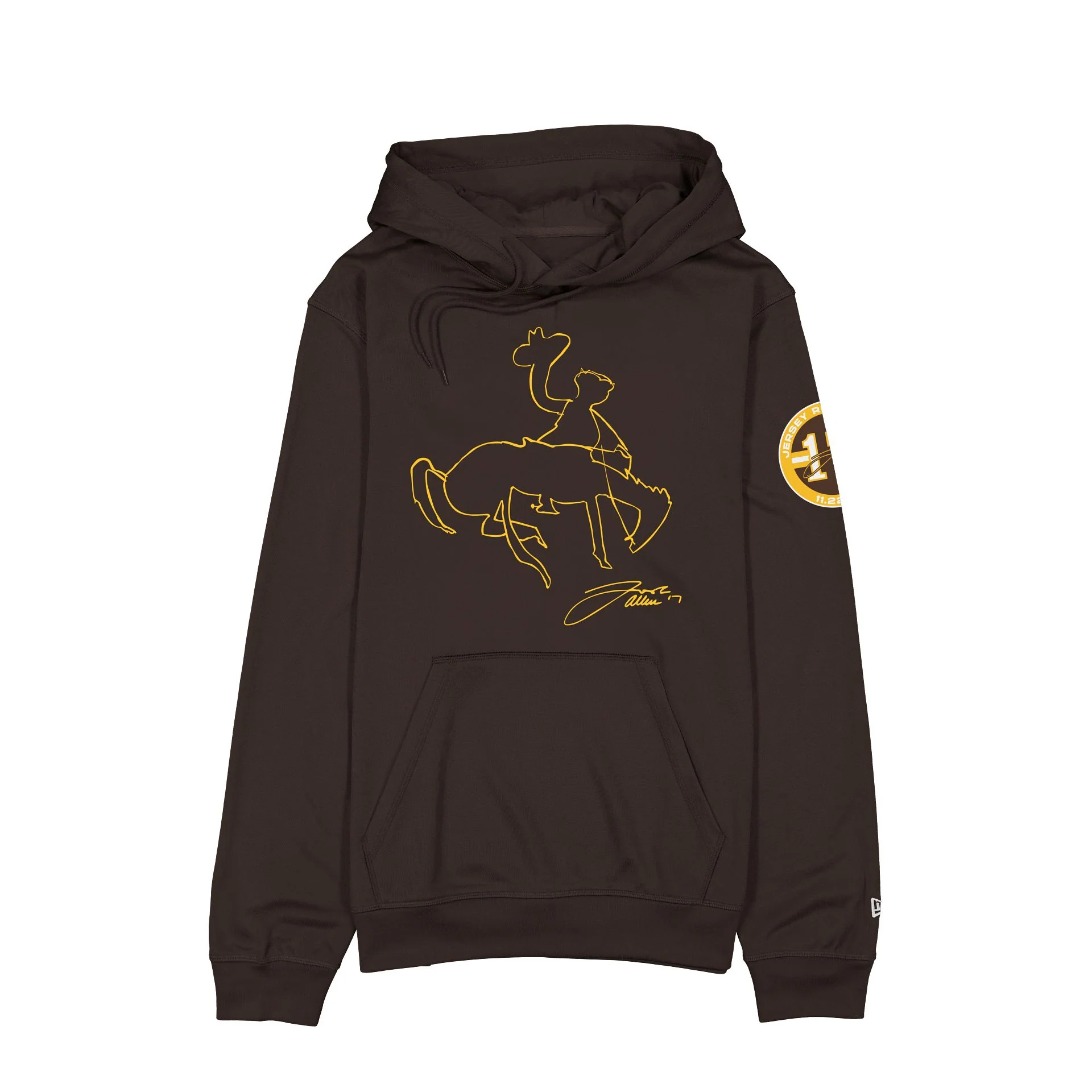 Wyoming Cowboys Josh Allen Jersey Retirement Cowboy Hoodie
