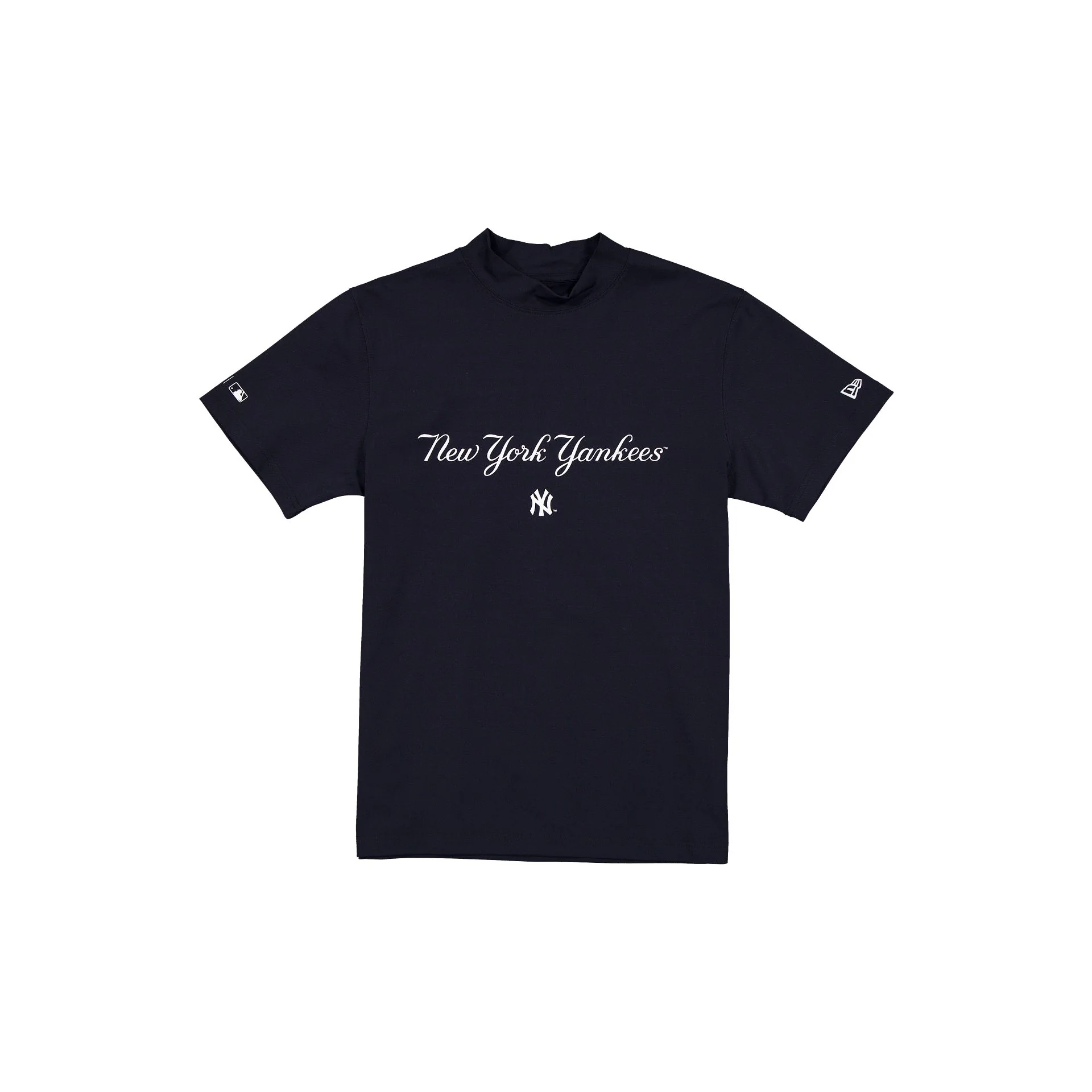 New York Yankees Mockneck Navy T-Shirt