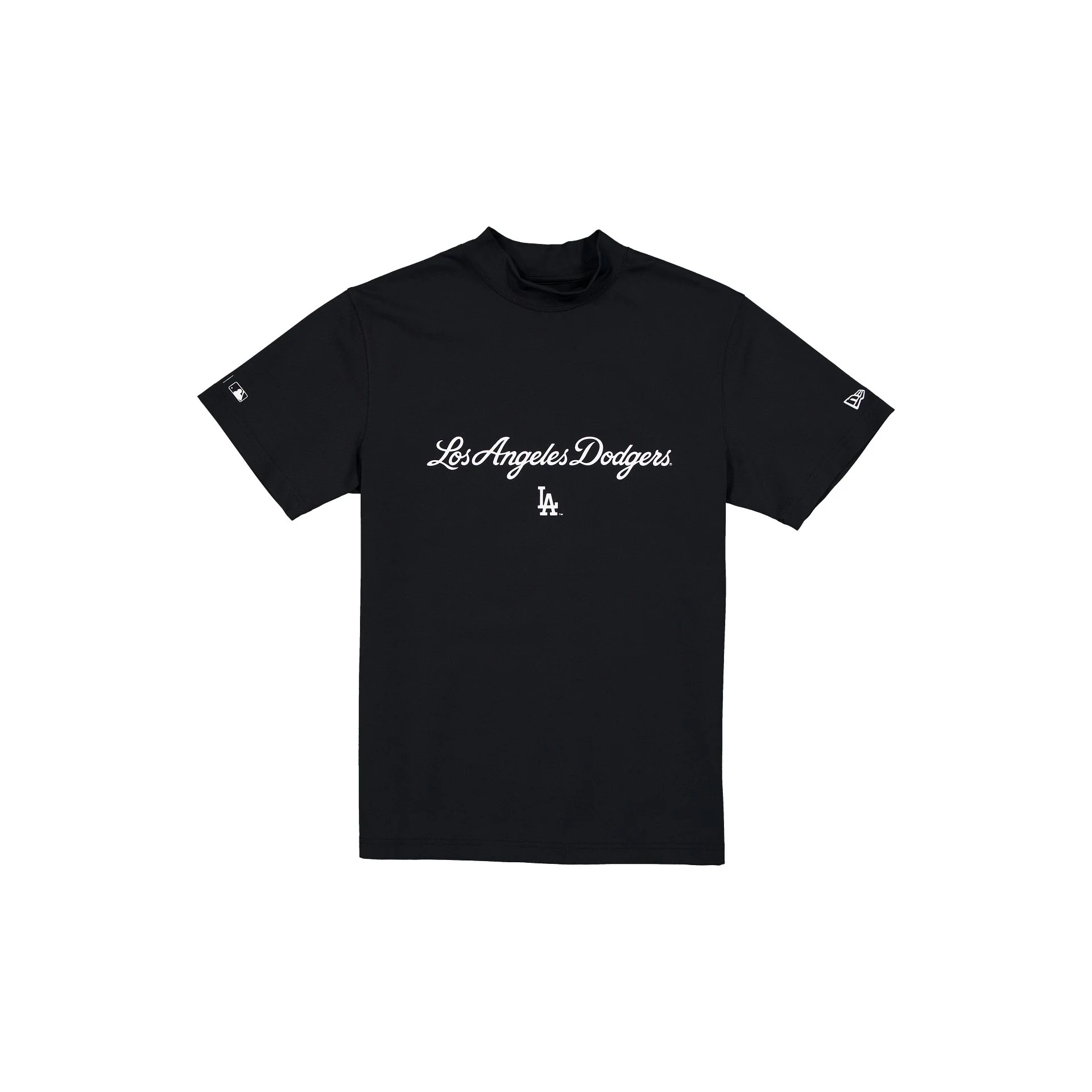 Los Angeles Dodgers Mockneck Black T-Shirt