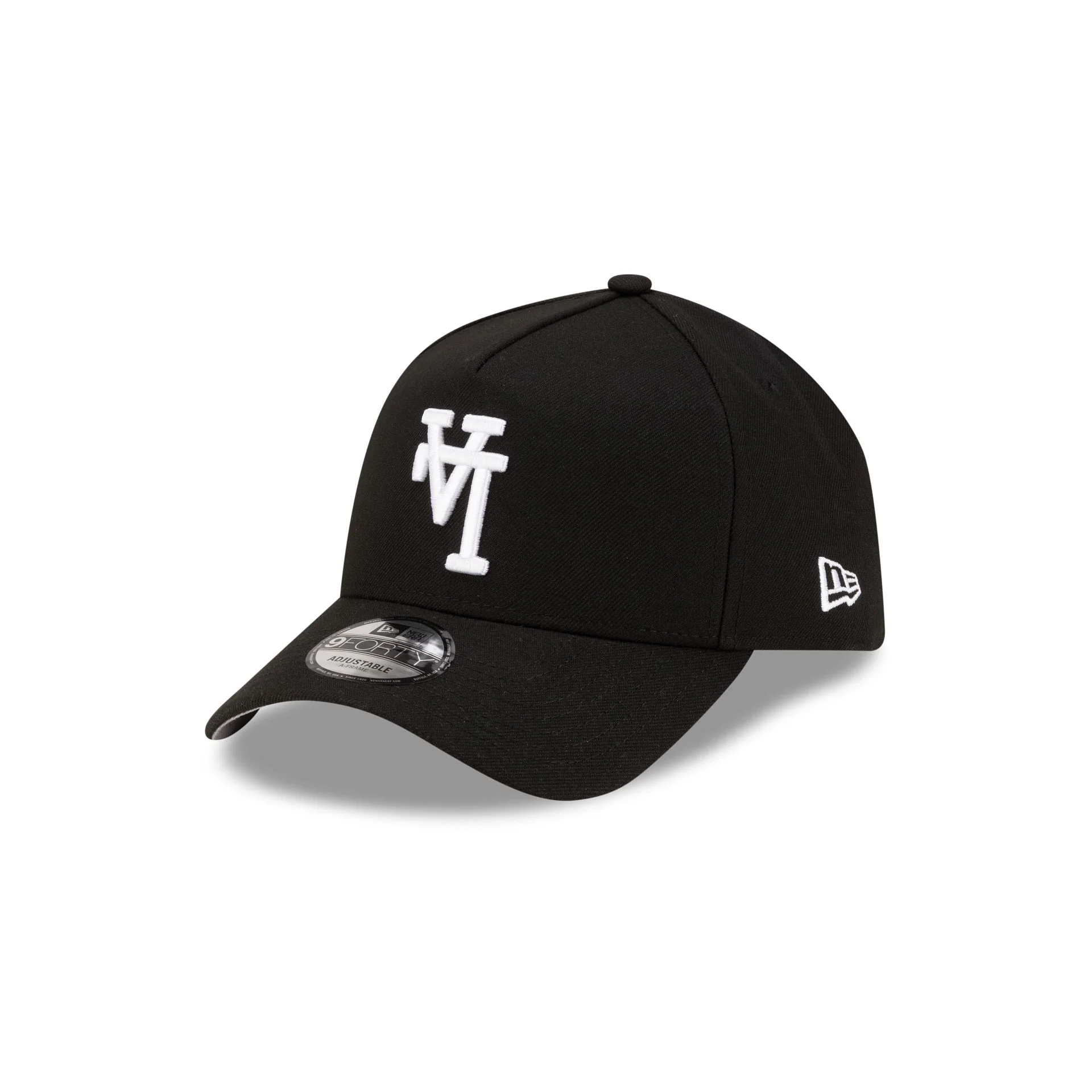 Los Angeles Dodgers Upside Down Logo Black 9FORTY A-Frame Snapback Hat