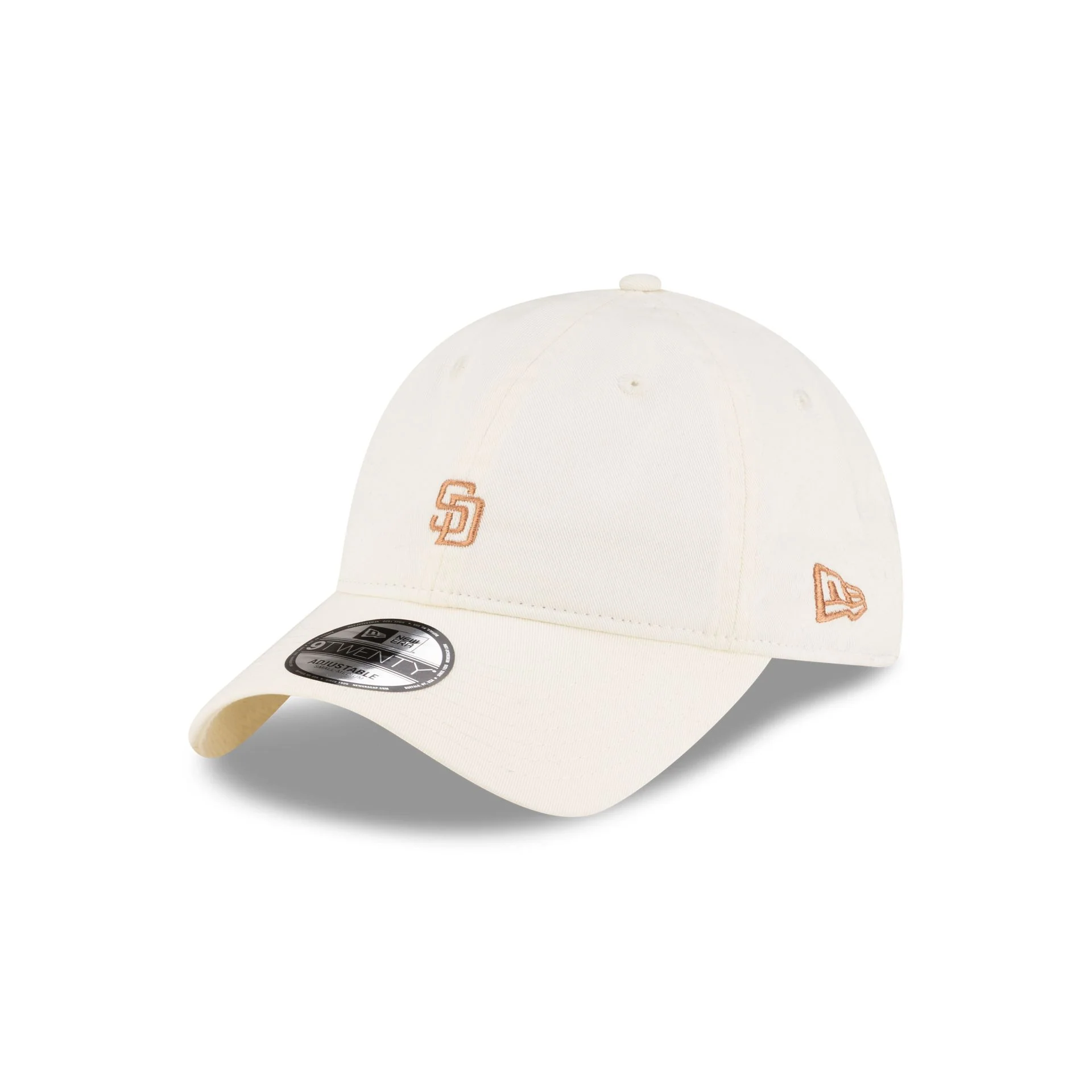 San Diego Padres Mini Logo Cream 9TWENTY Adjustable Hat