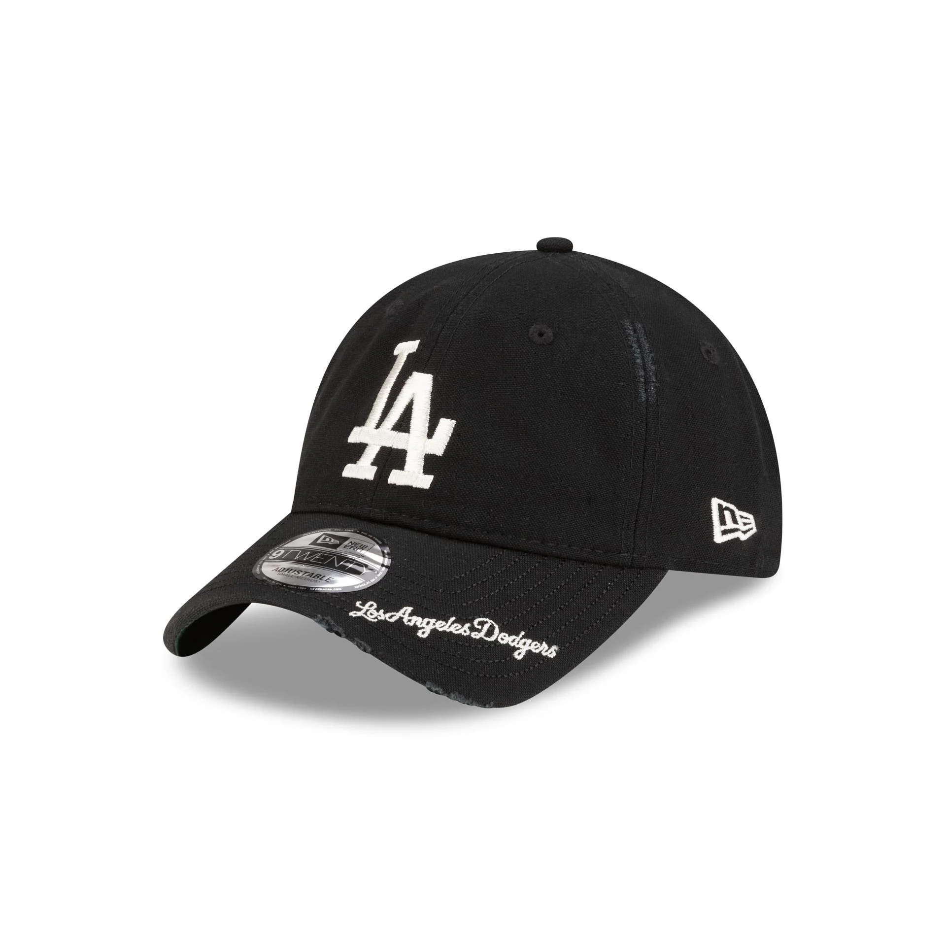 Los Angeles Dodgers Distressed Black 9TWENTY Adjustable Hat
