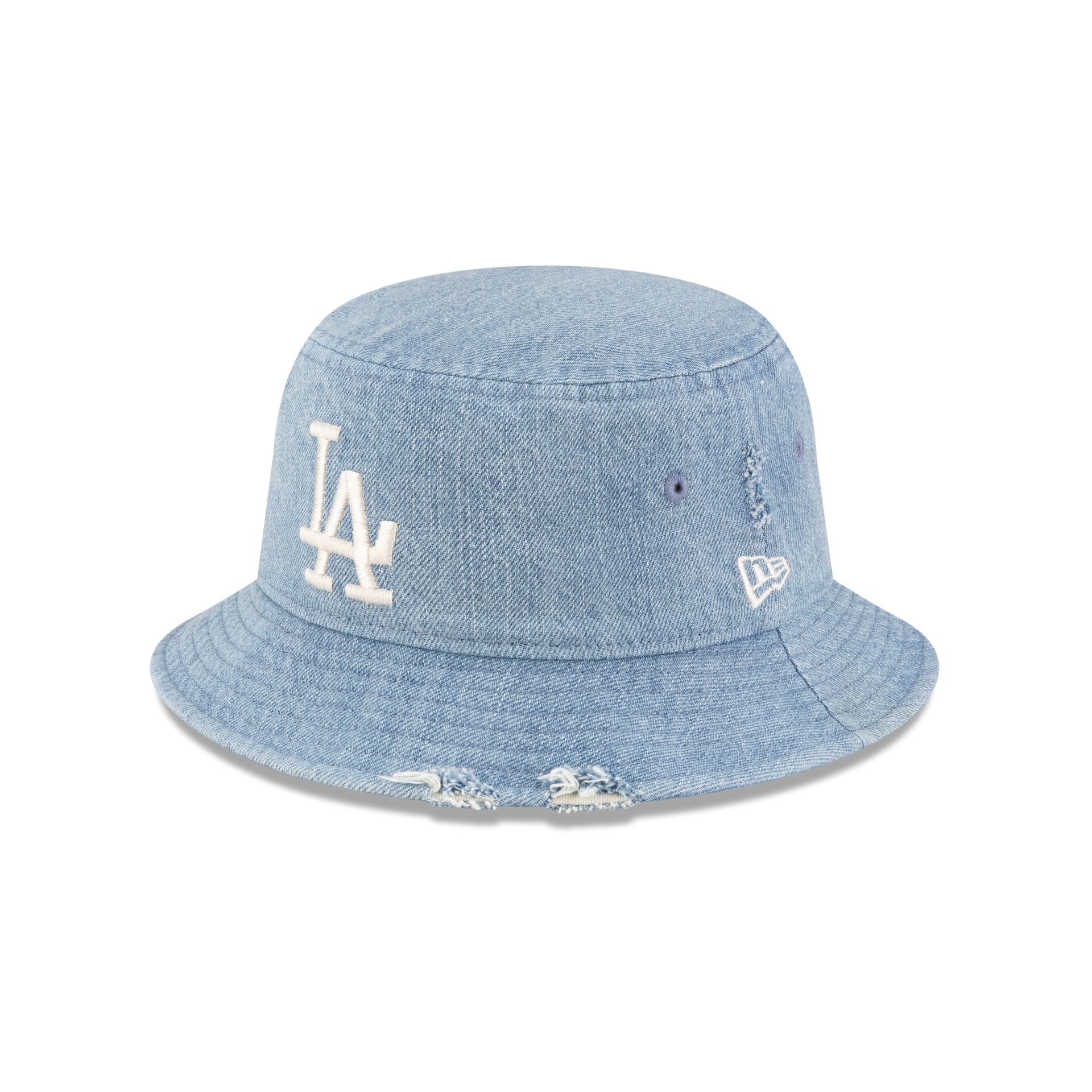 Los Angeles Dodgers Distressed Denim Bucket Hat