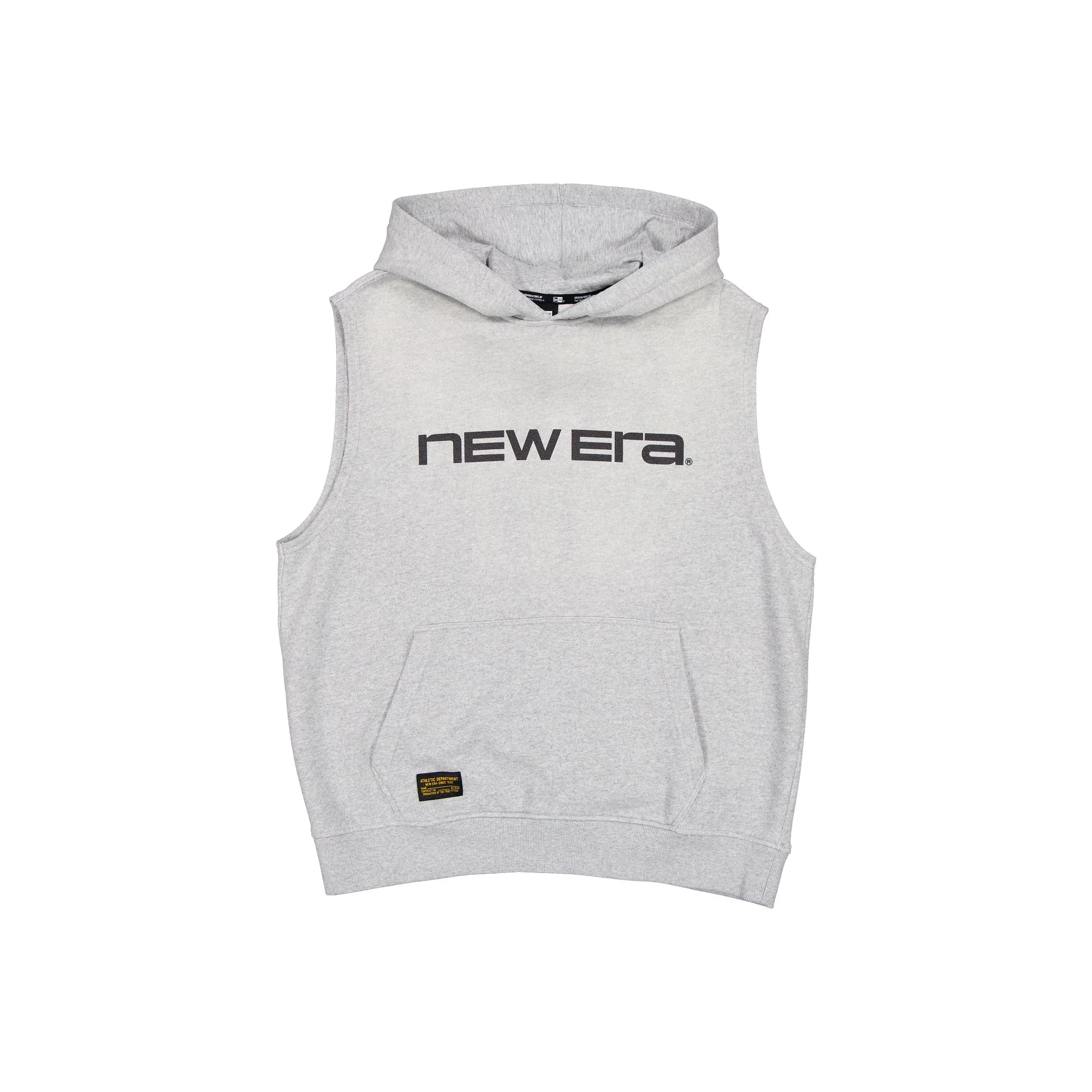 New Era Cap Originators Heather Gray Sleeveless Hoodie
