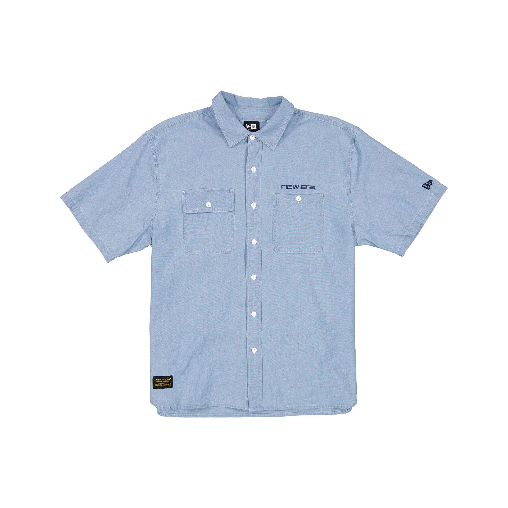 New Era Cap Originators Chambray Light Blue Button Up Shirt