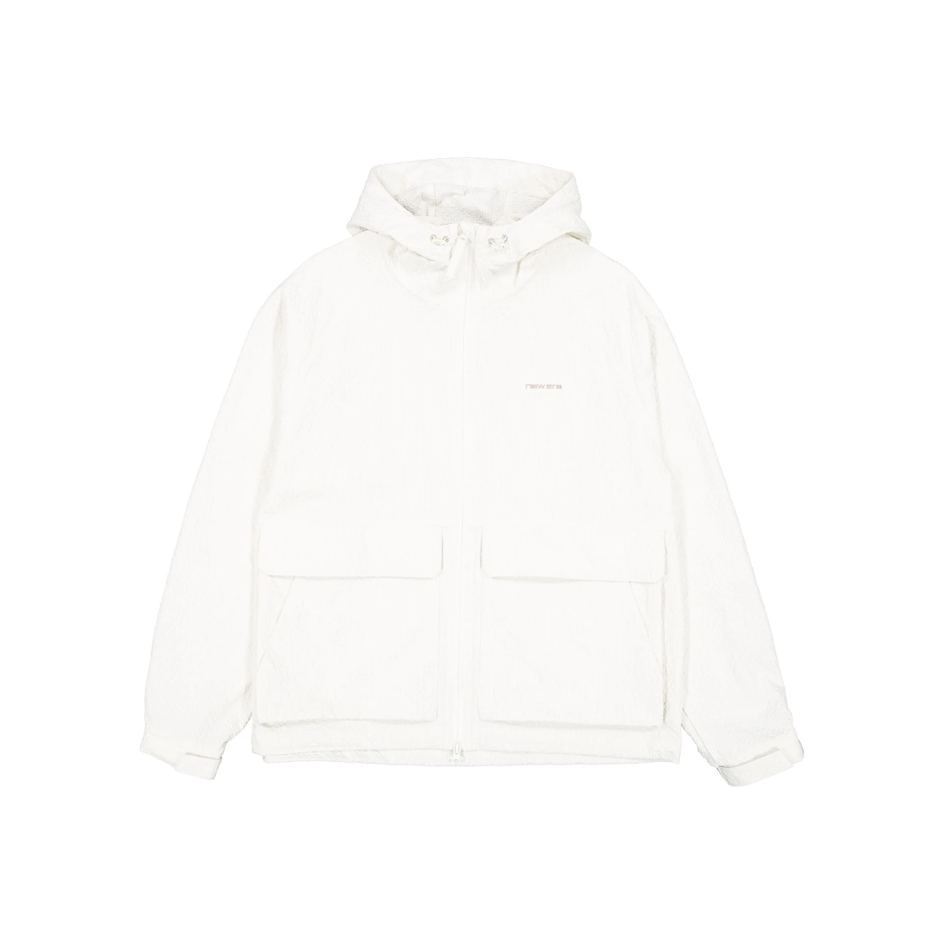 New Era Cap Black Label Crinkle Cream Windbreaker