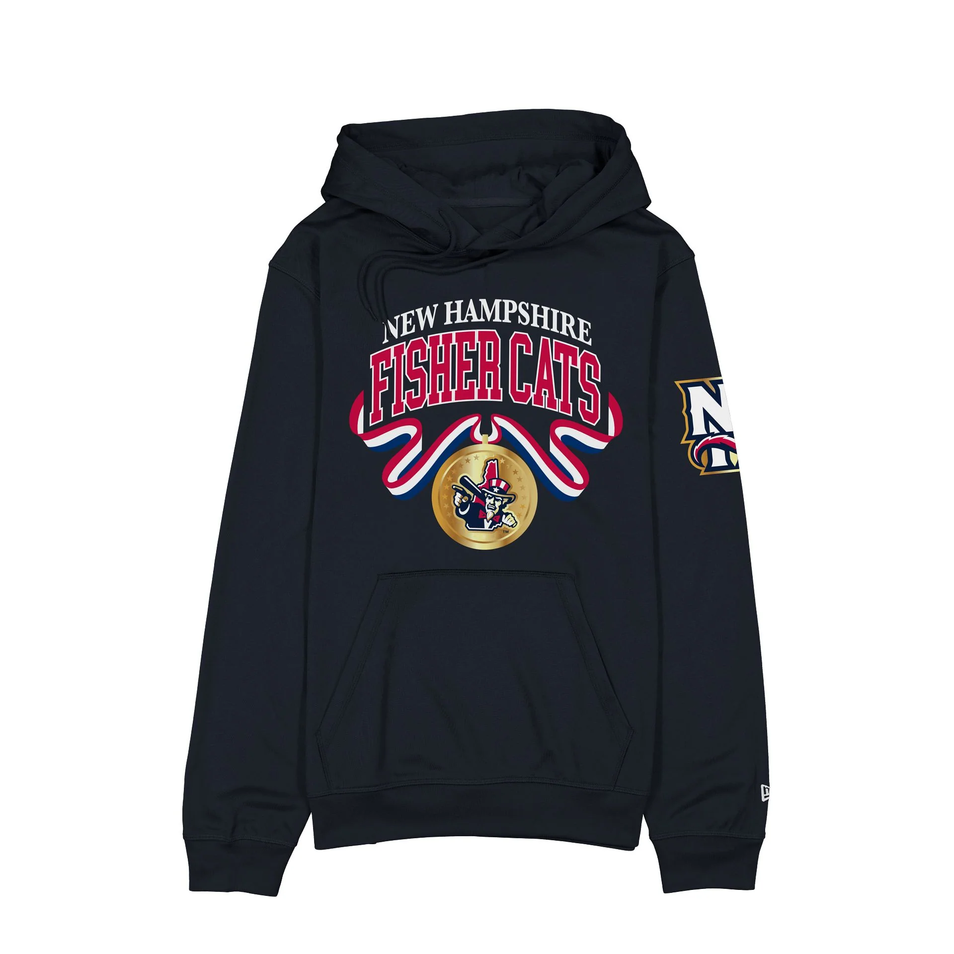 New Hampshire Fisher Cats Americana Navy Hoodie