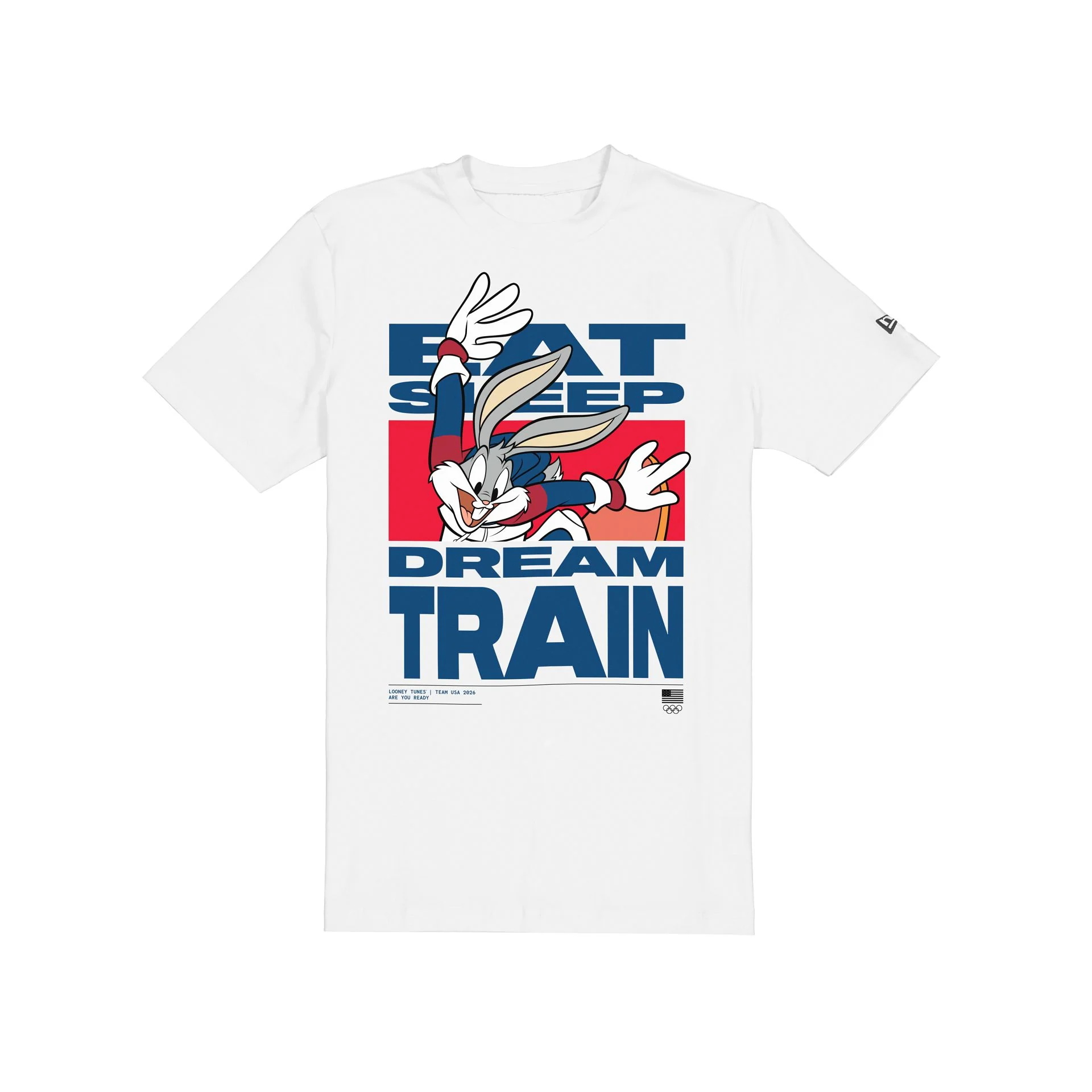 Team USA Winter Olympics Looney Tunes White T-Shirt