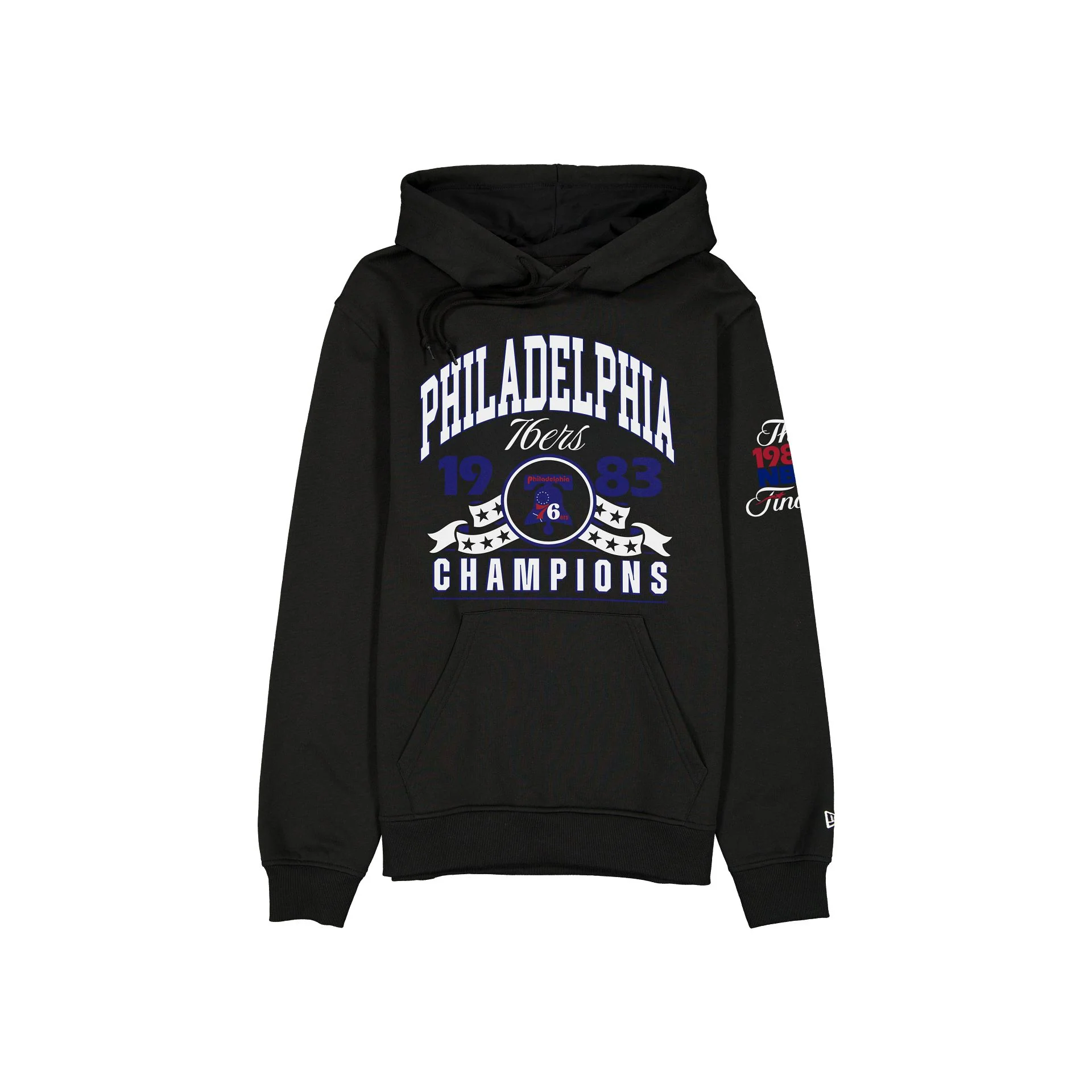 Philadelphia 76ers Hardwood Classics 1983 Champions Black Hoodie