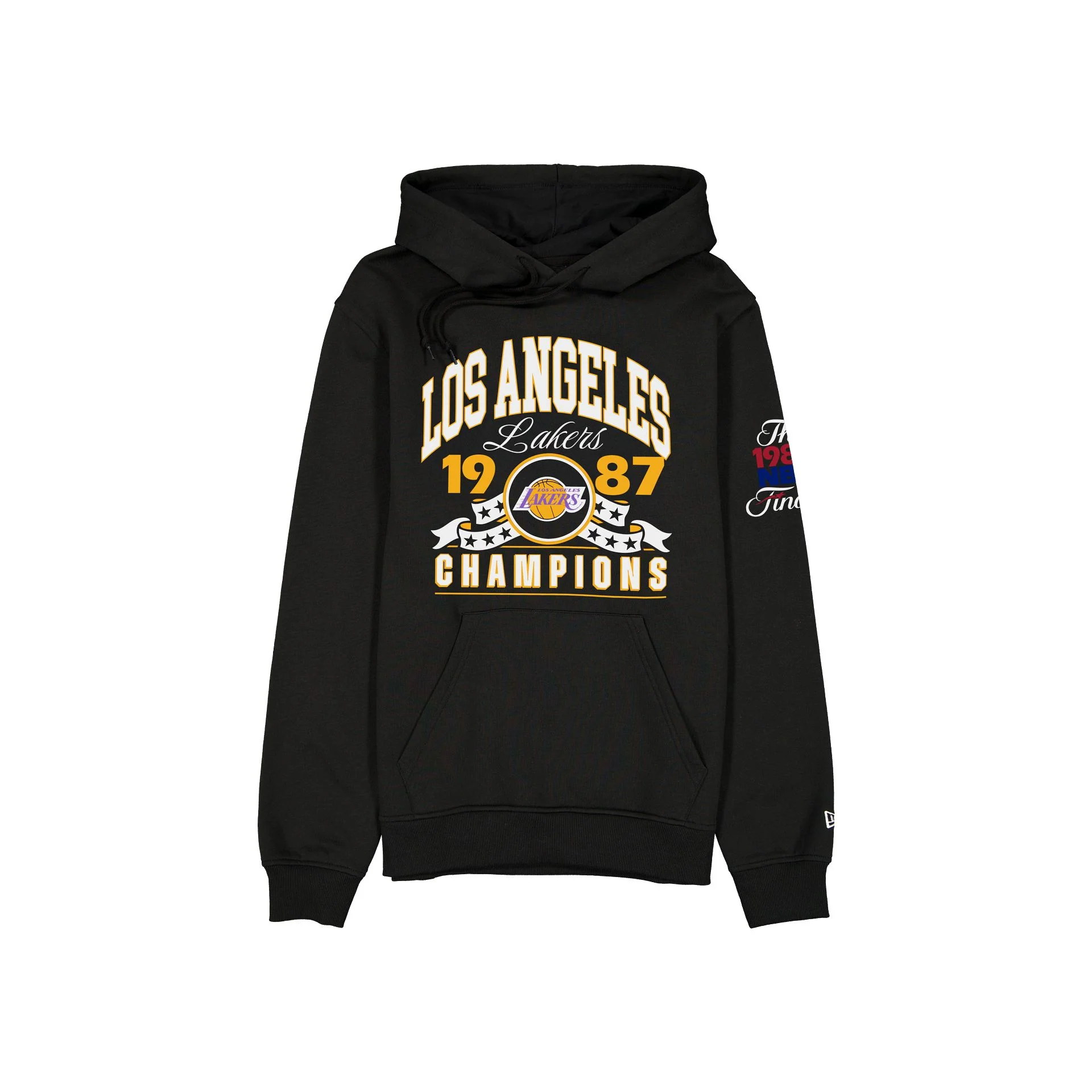 Los Angeles Lakers Hardwood Classics 1987 Champions Black Hoodie