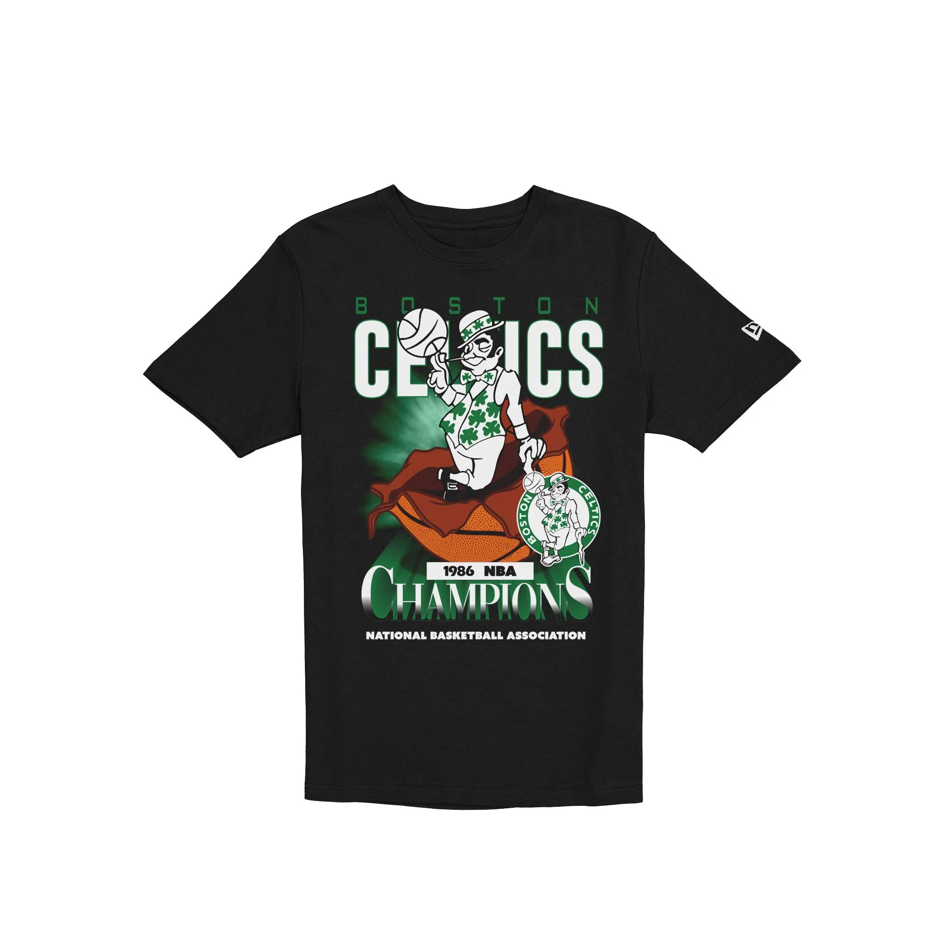 Boston Celtics Hardwood Classics 1986 Champions Black T-Shirt