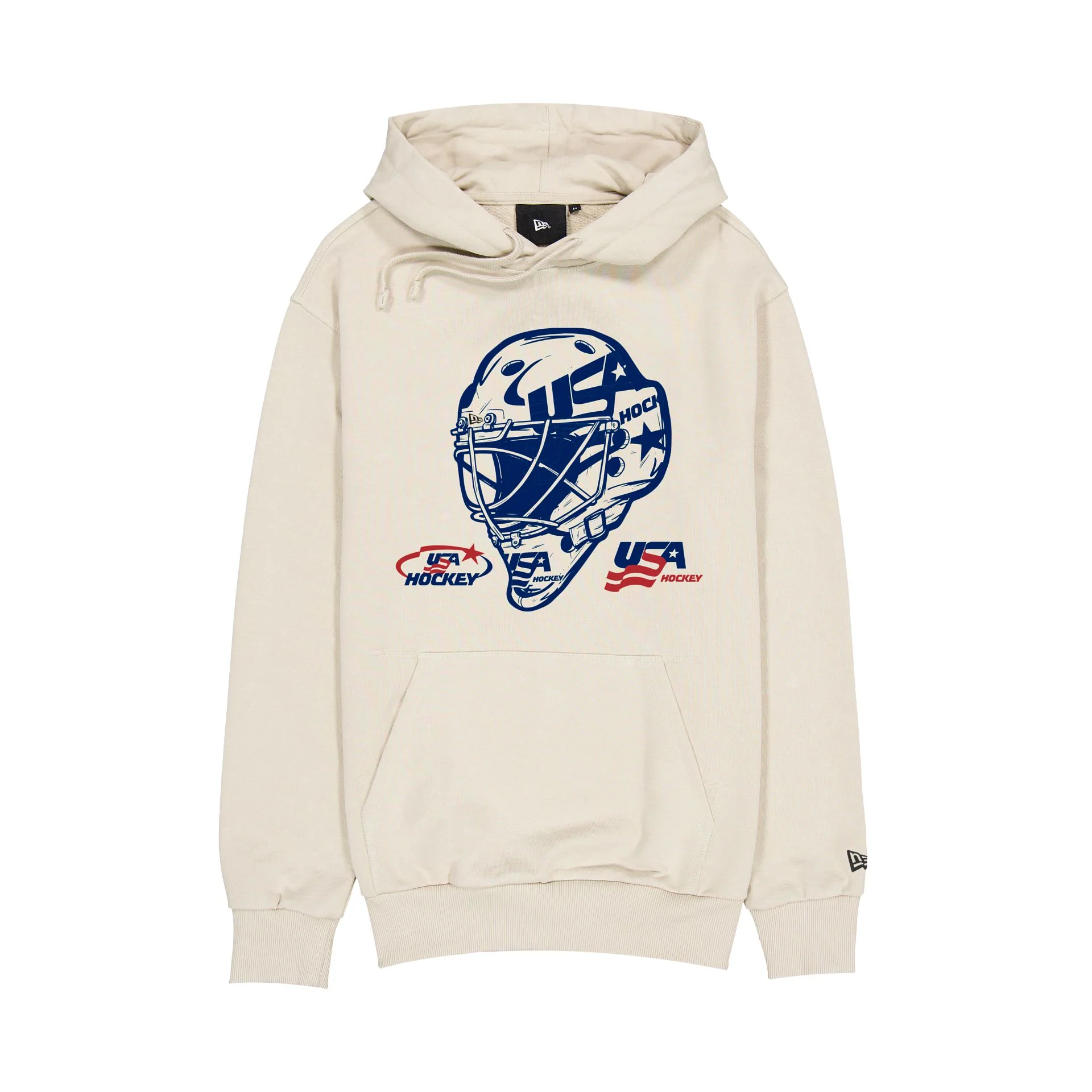 USA Hockey Helmet Chrome White Hoodie