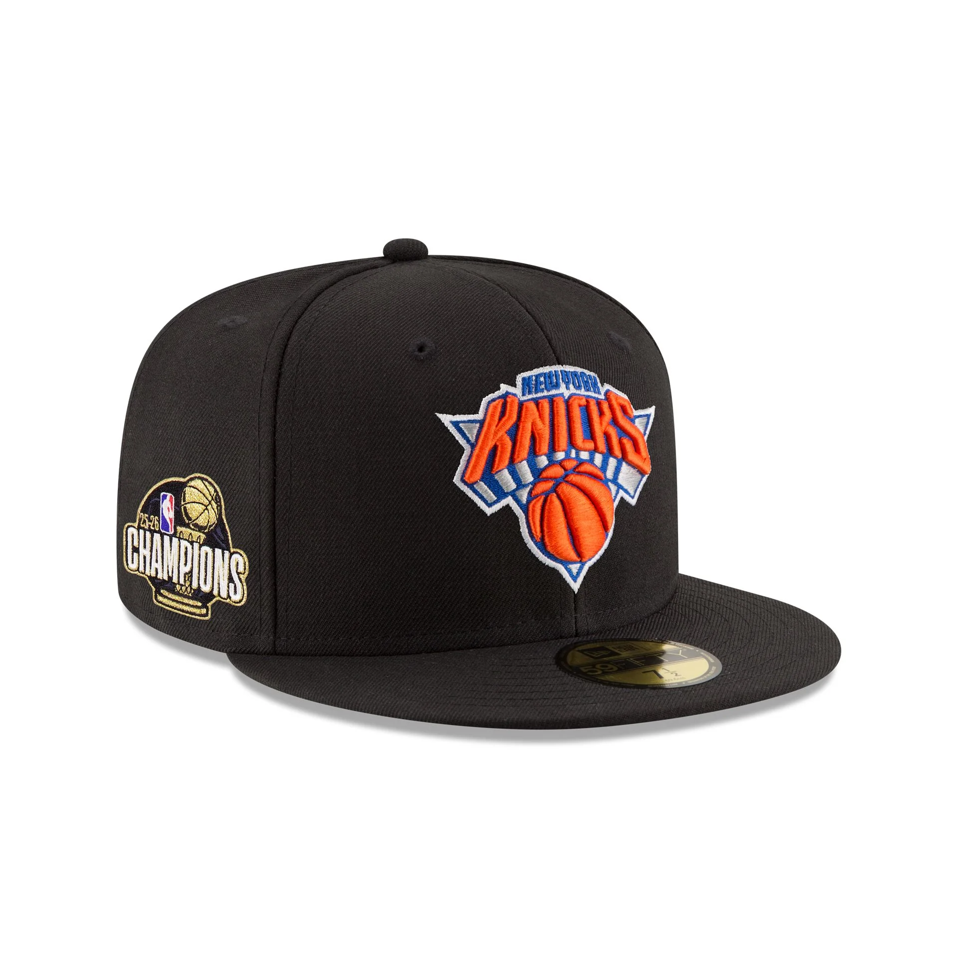New York Knicks 2026 Champions Sidepatch Black 59FIFTY Fitted Hat