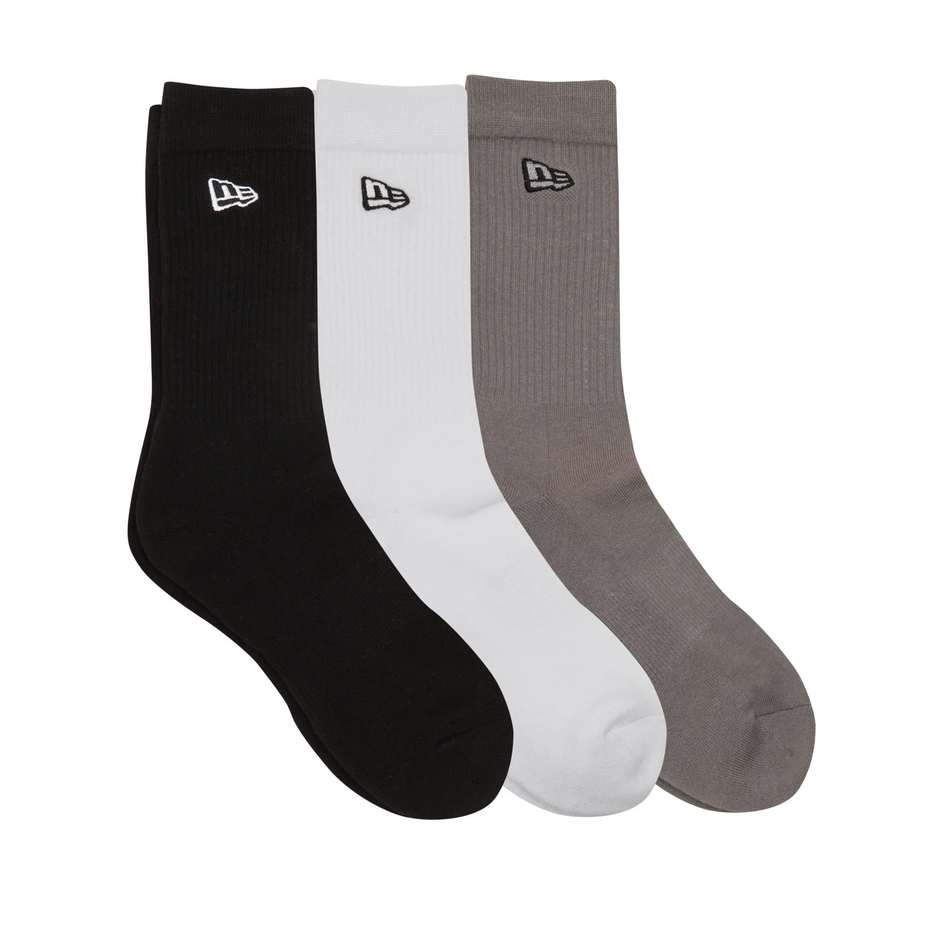 New Era Cap Multi-Color 3-Pack Active Crew Socks