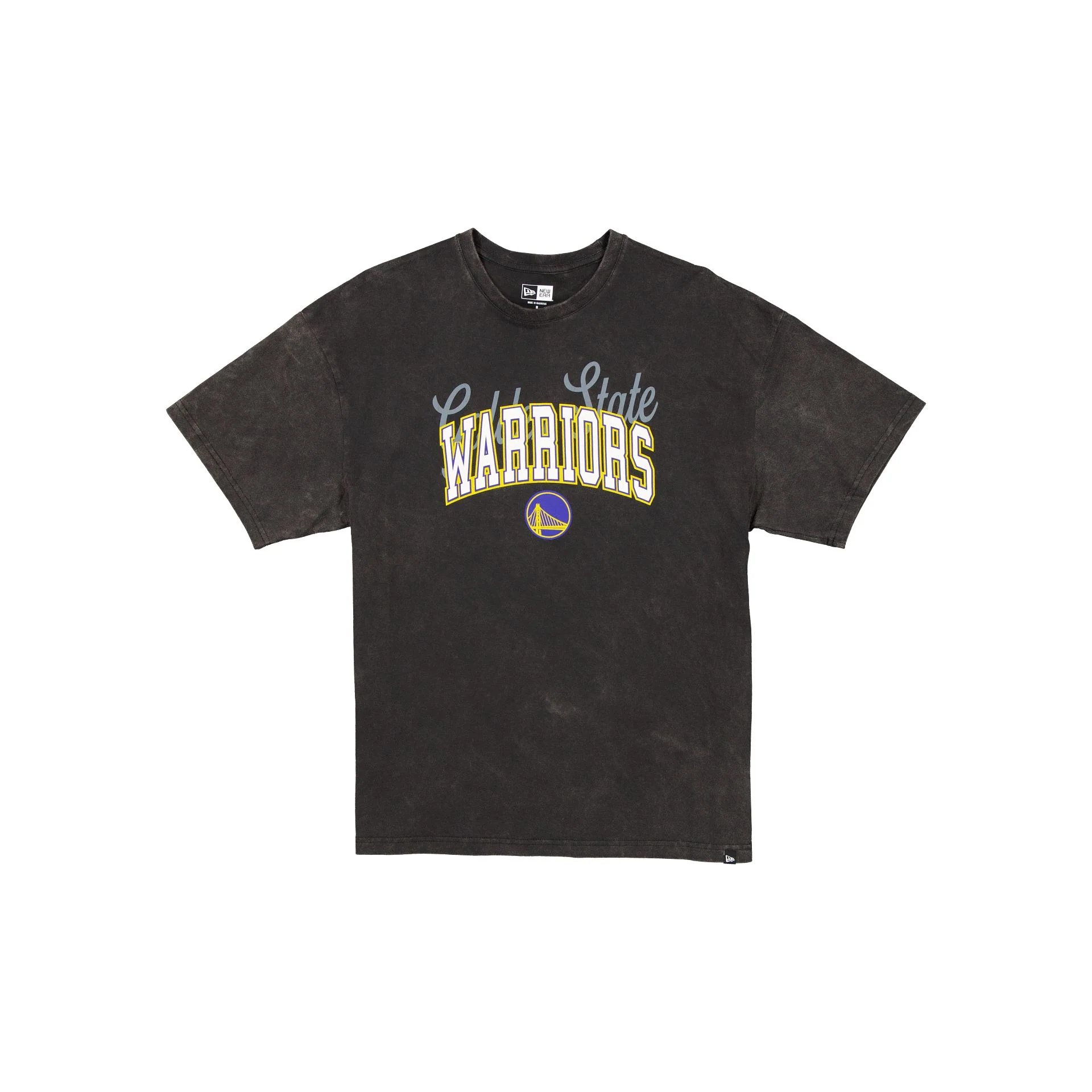 Golden State Warriors Women's Oversized Washed Black T-Shirt