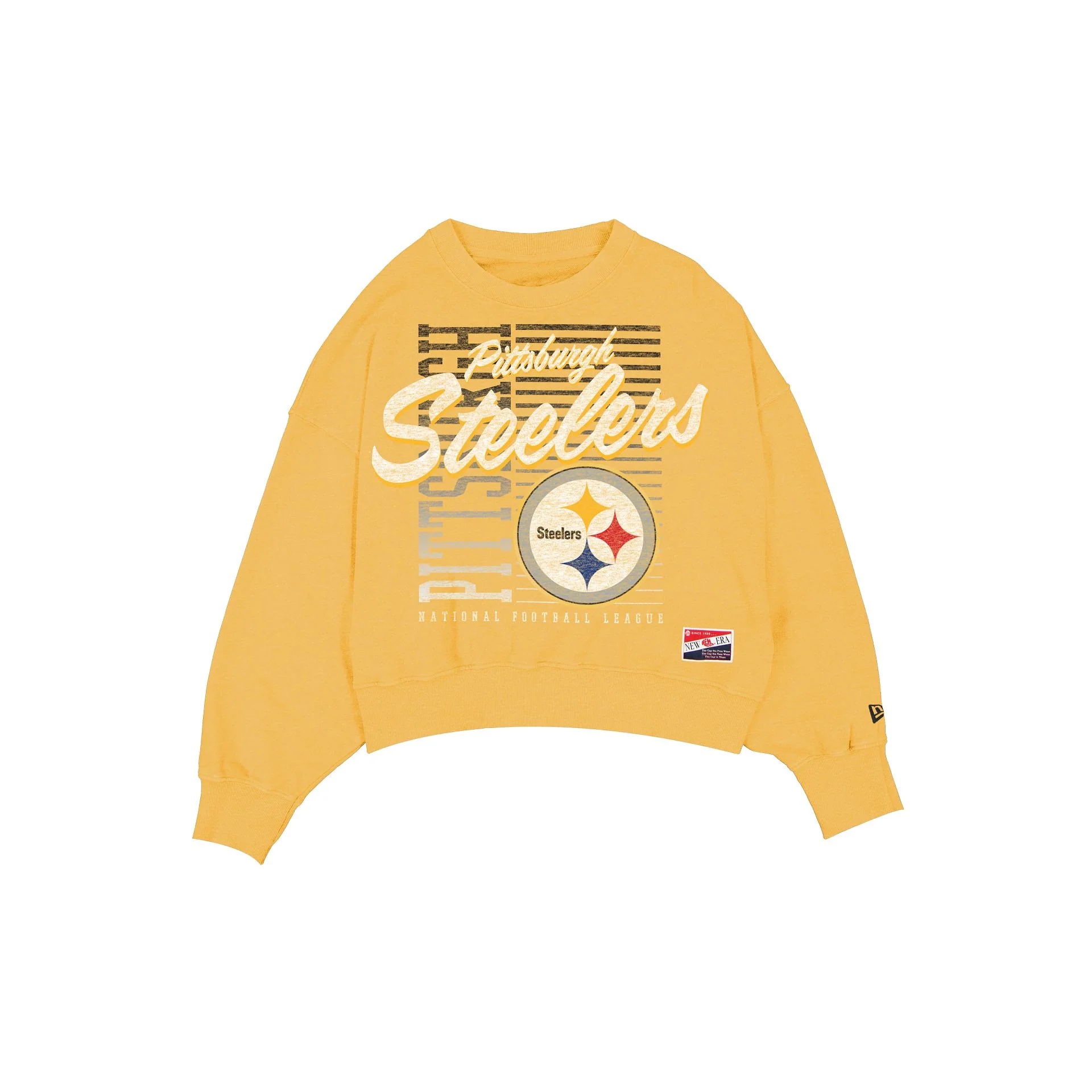 Pittsburgh Steelers Throwback Women's Washed Crewneck
