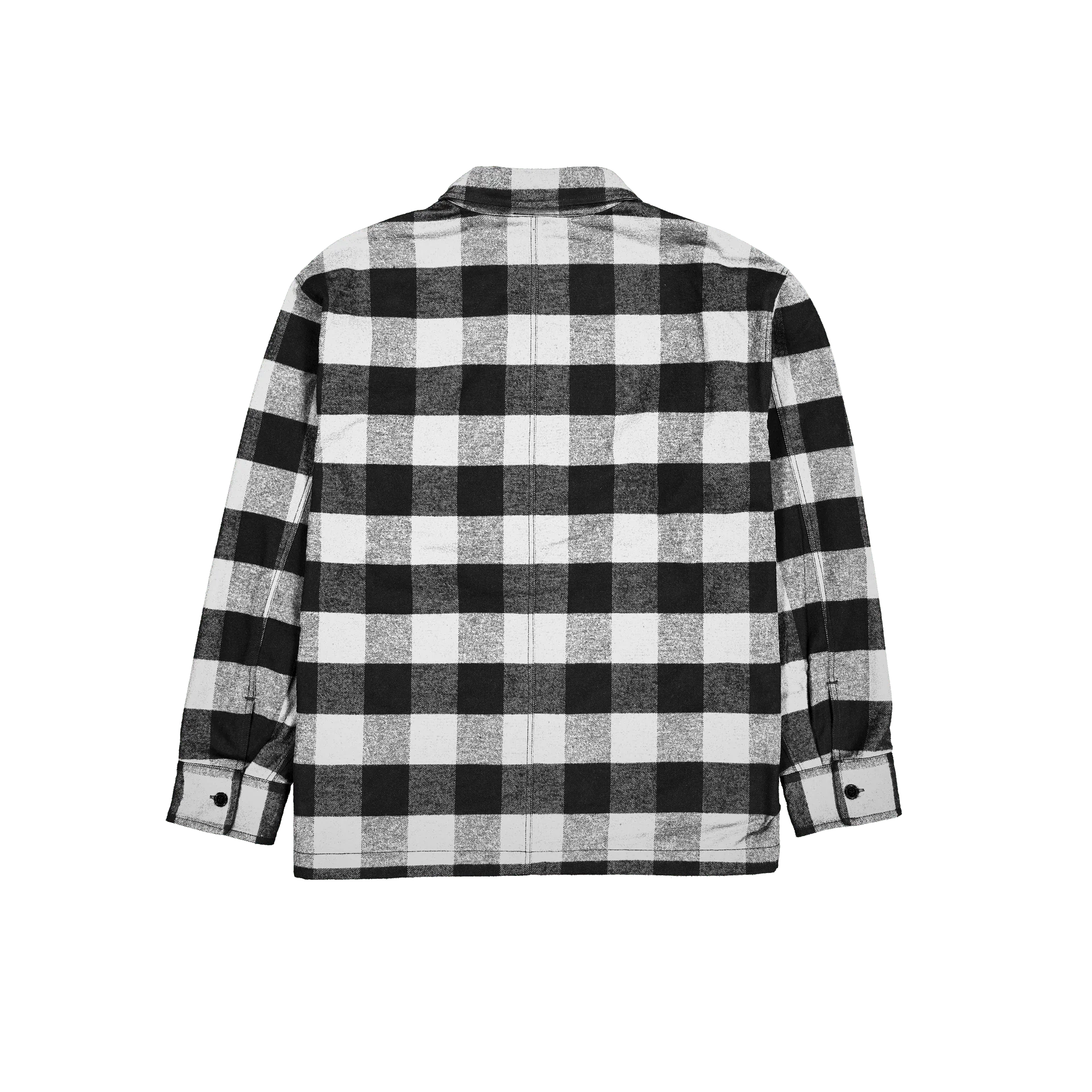 Lumber Plaid College White Shirt Jacket - Image 3