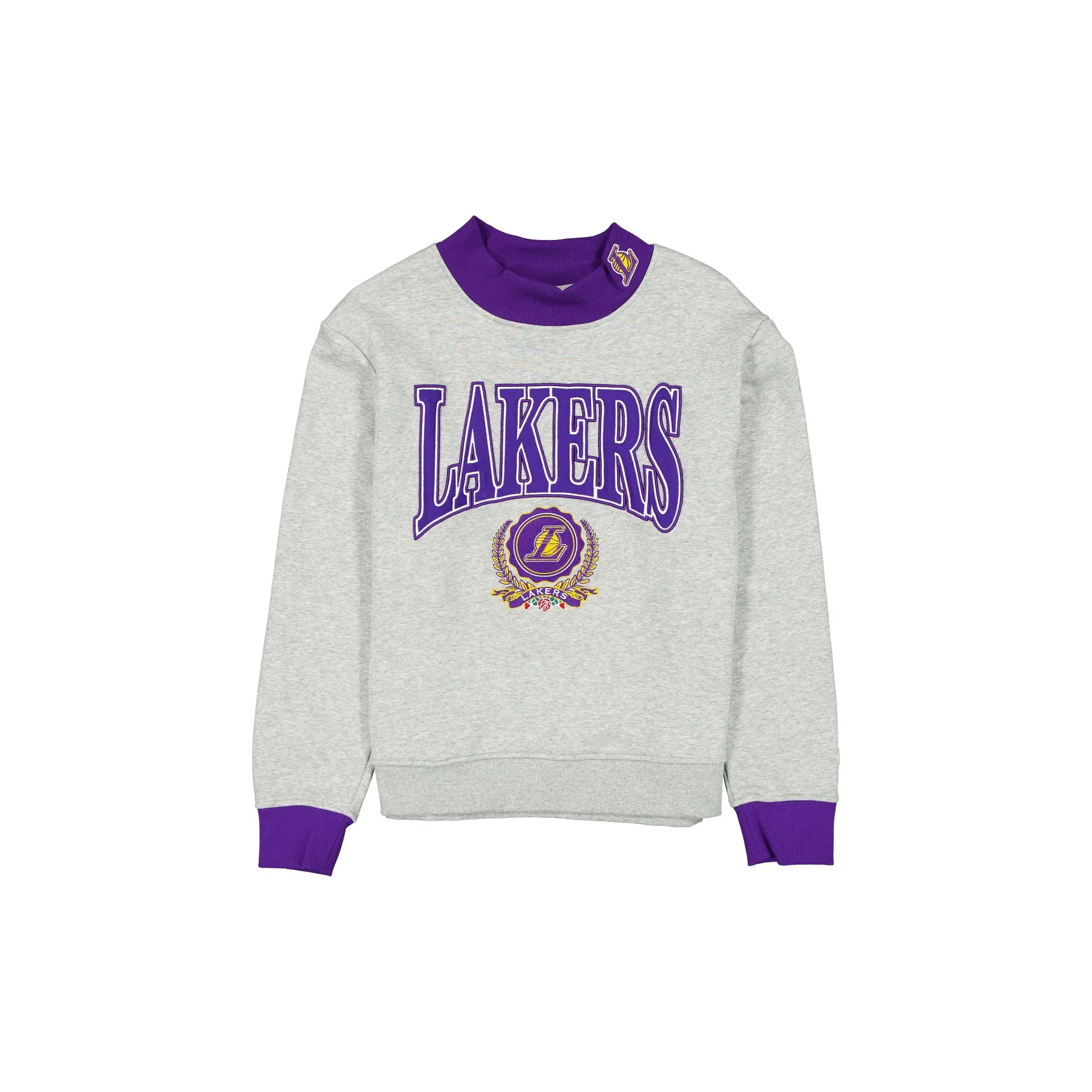 Los Angeles Lakers Throwback Prep Women's Mockneck Sweatshirt
