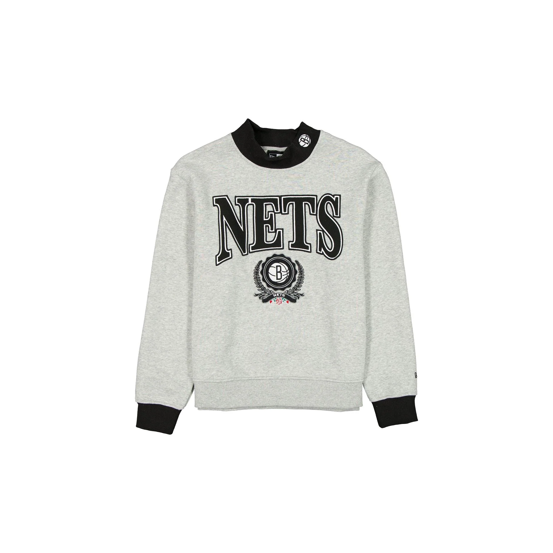 Brooklyn Nets Throwback Prep Women's Mockneck Sweatshirt