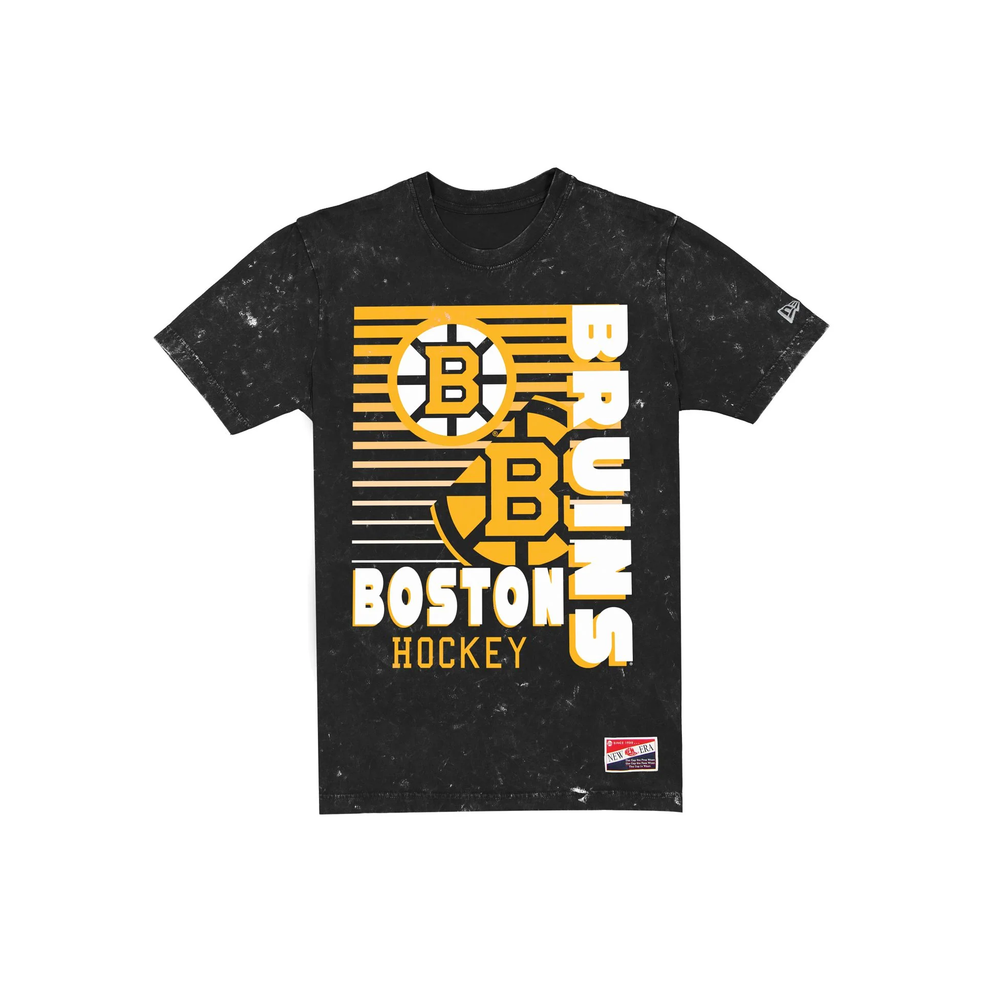 Boston Bruins Throwback Washed Black T-Shirt
