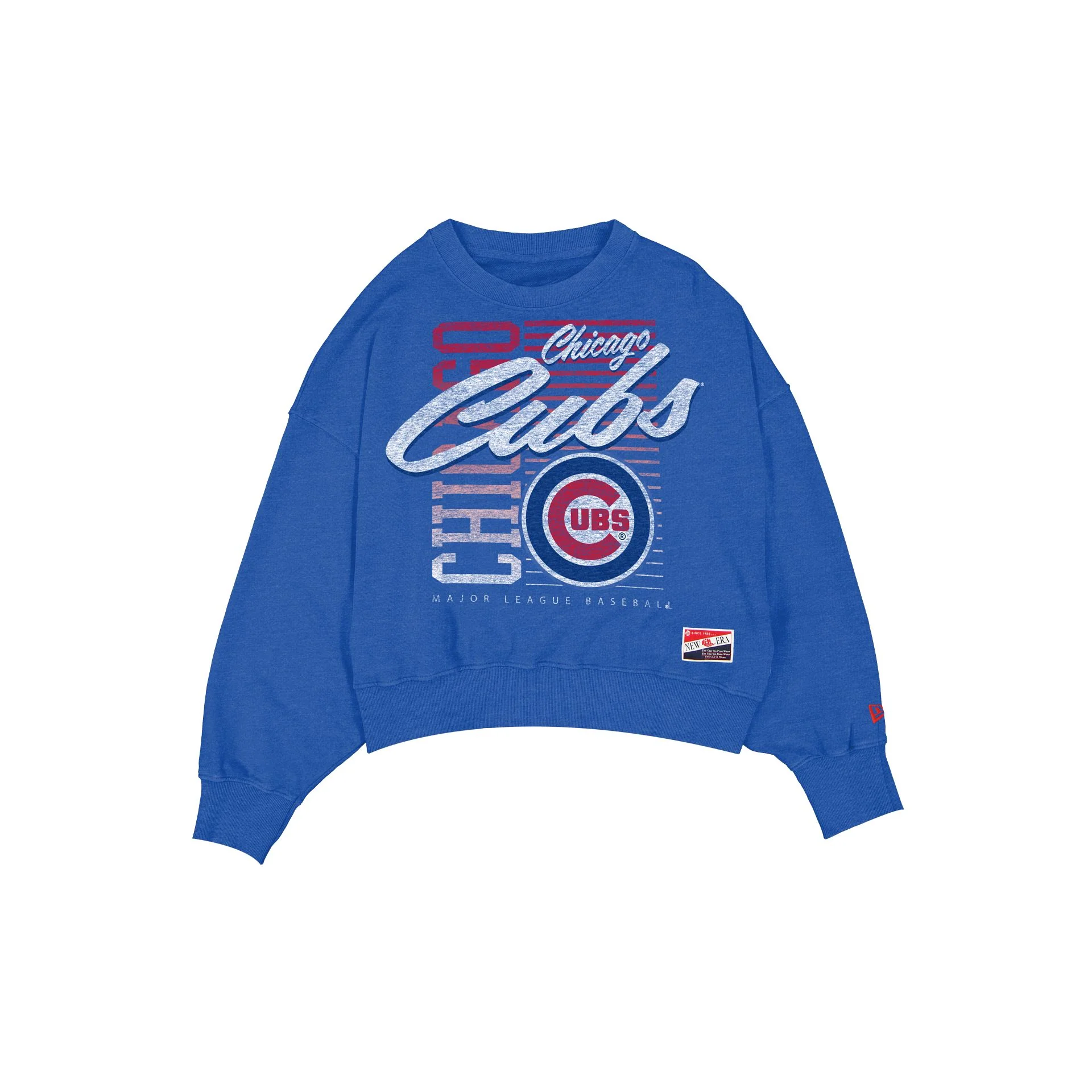 Chicago Cubs Throwback Women's Washed Crewneck