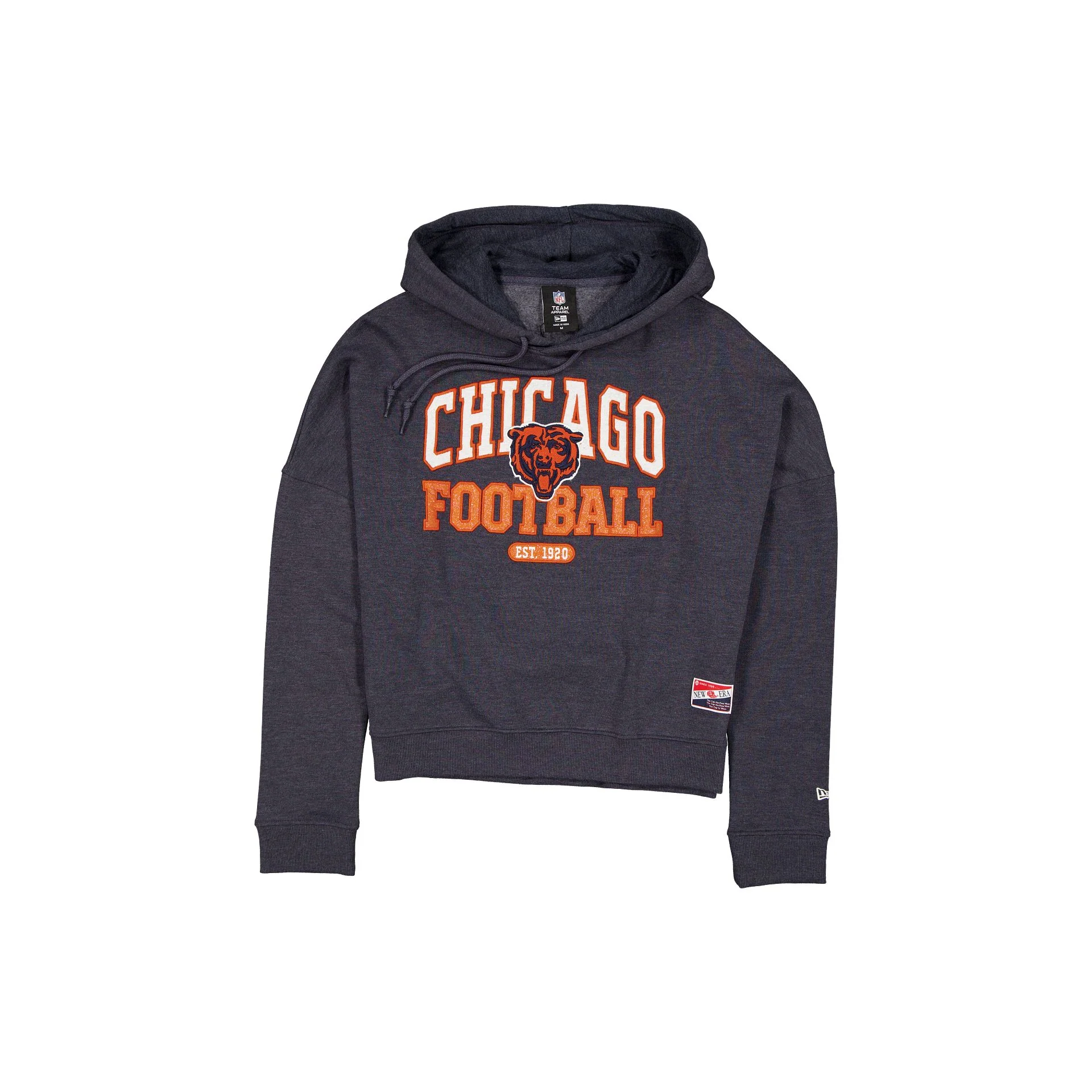 Chicago Bears Throwback Women's Glitter Hoodie
