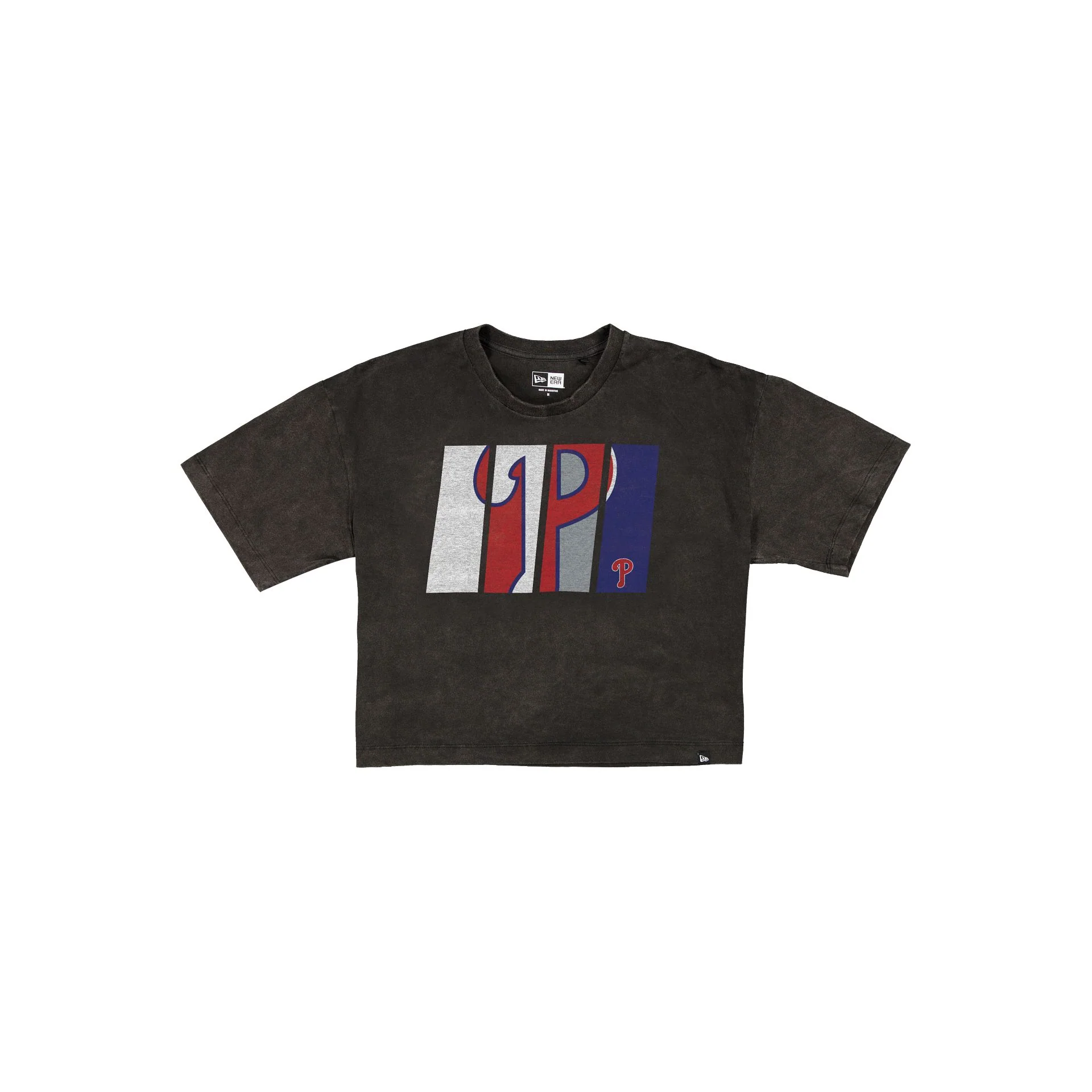Philadelphia Phillies Sport Night Black Cropped Women's T-Shirt