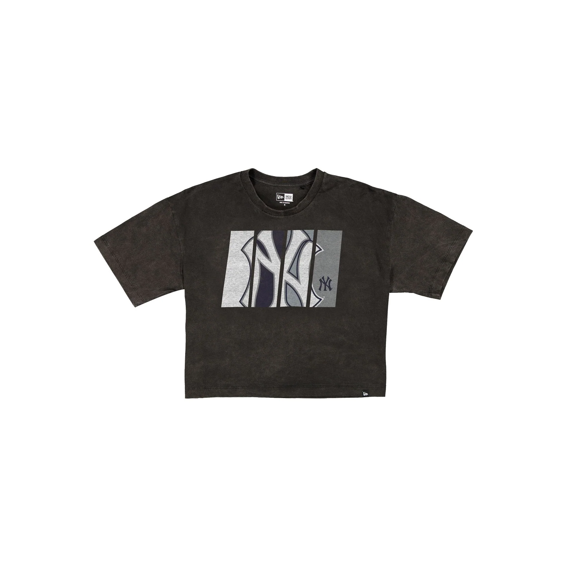 New York Yankees Sport Night Black Cropped Women's T-Shirt
