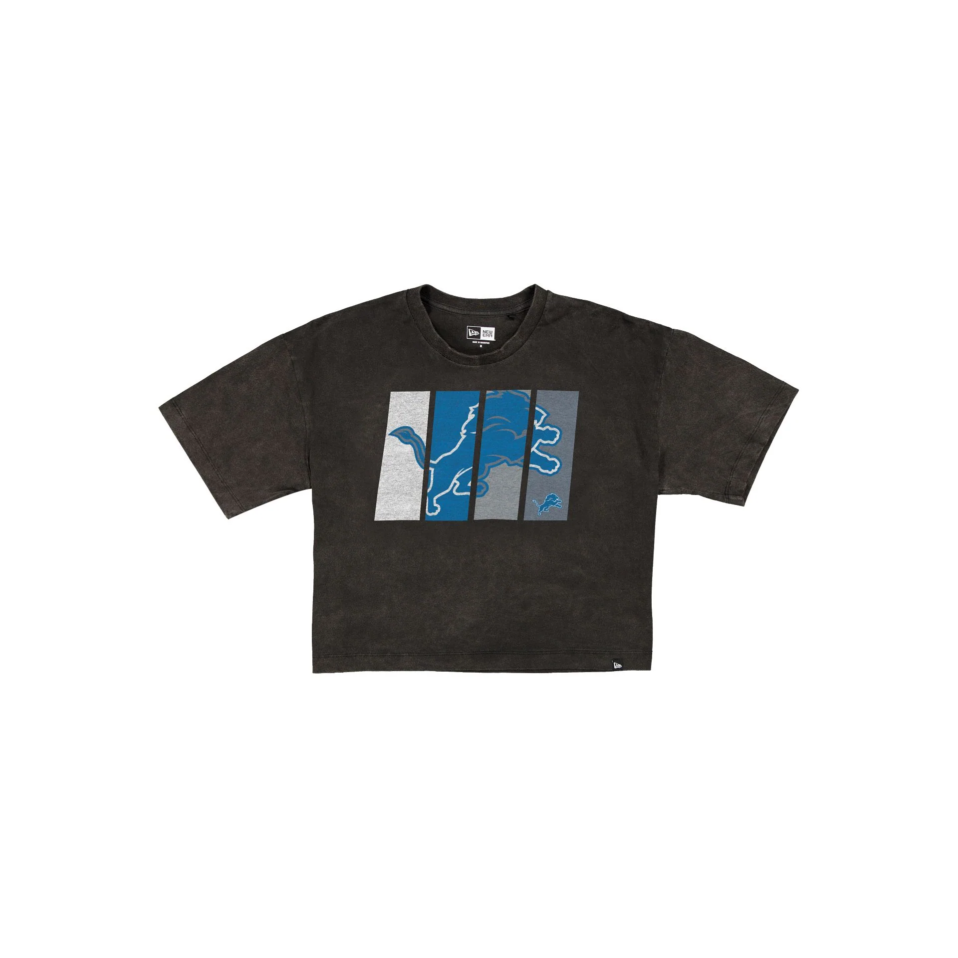Detroit Lions Sport Night Black Cropped Women's T-Shirt