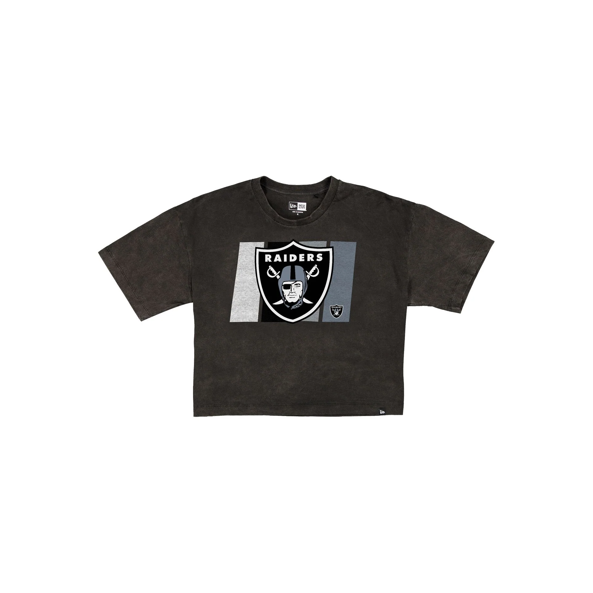 Las Vegas Raiders Sport Night Black Cropped Women's T-Shirt