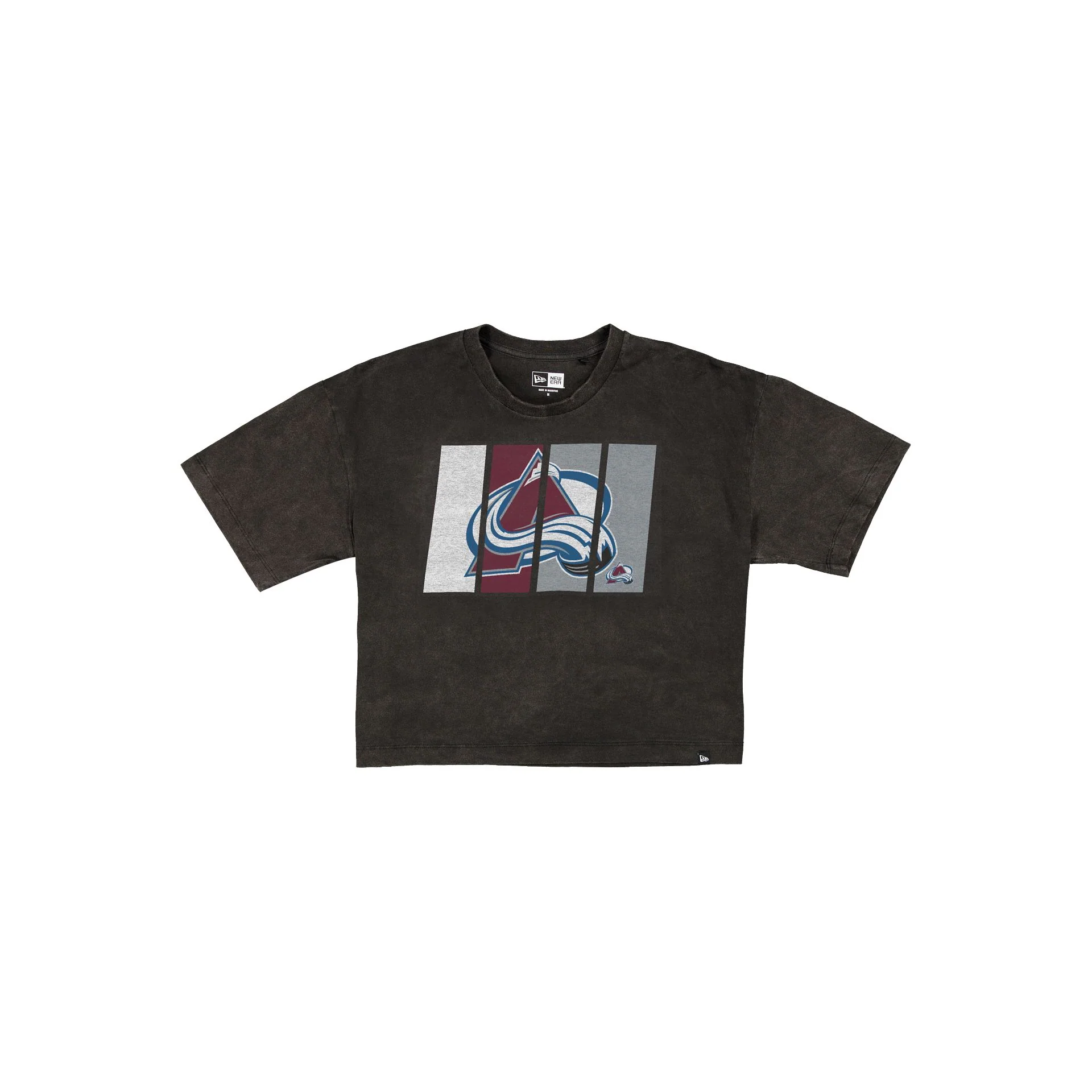 Colorado Avalanche Sport Night Black Cropped Women's T-Shirt