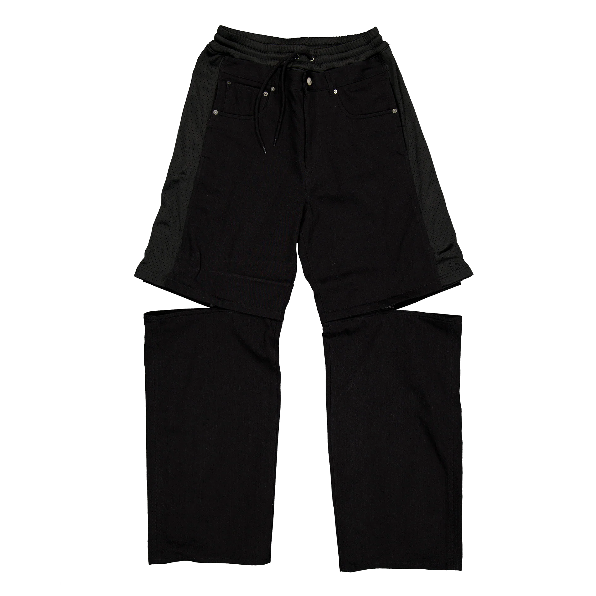 New Era Branded Mutation Mesh Black Denim Jeans
