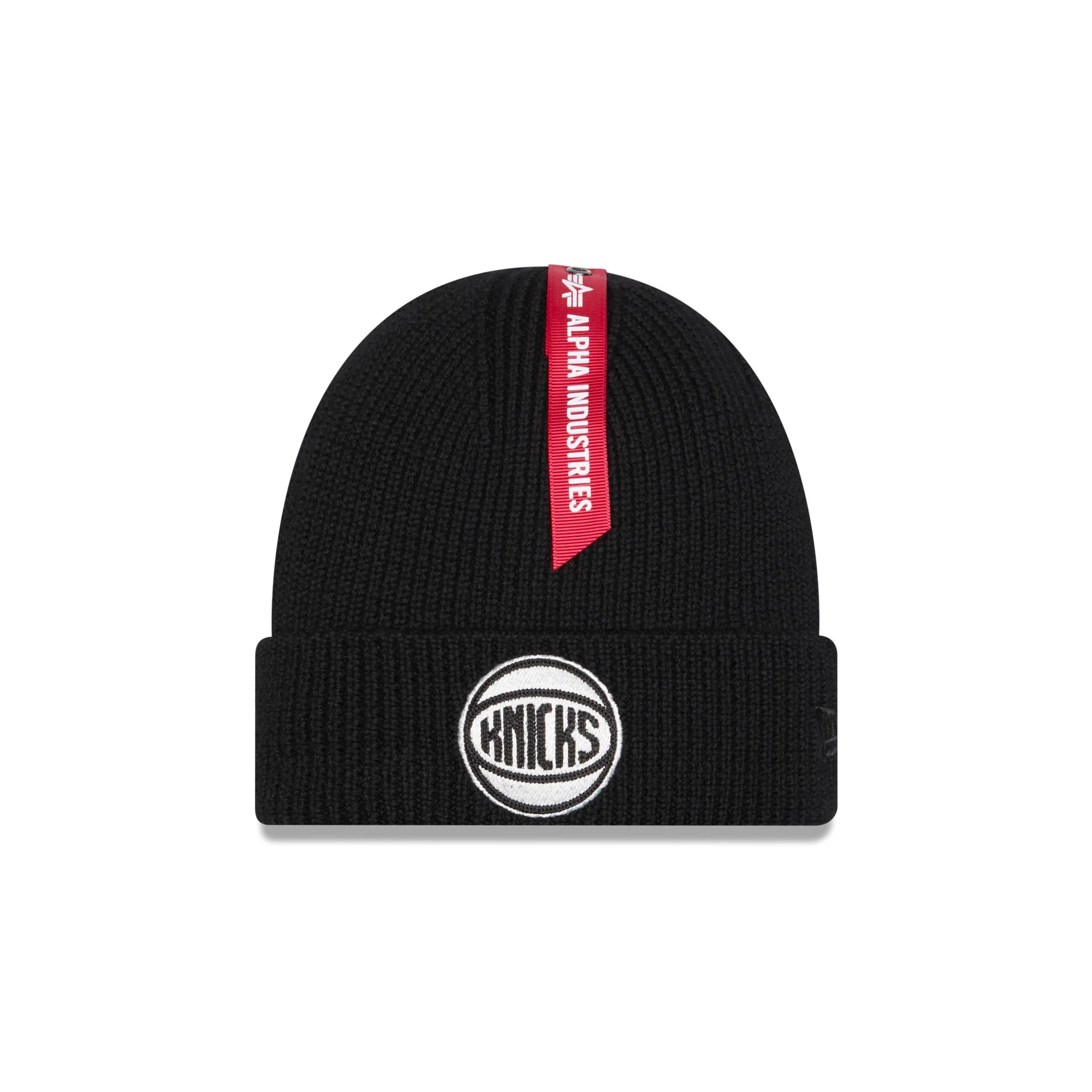 Alpha Industries x New York Knicks Black Cuff Knit Hat
