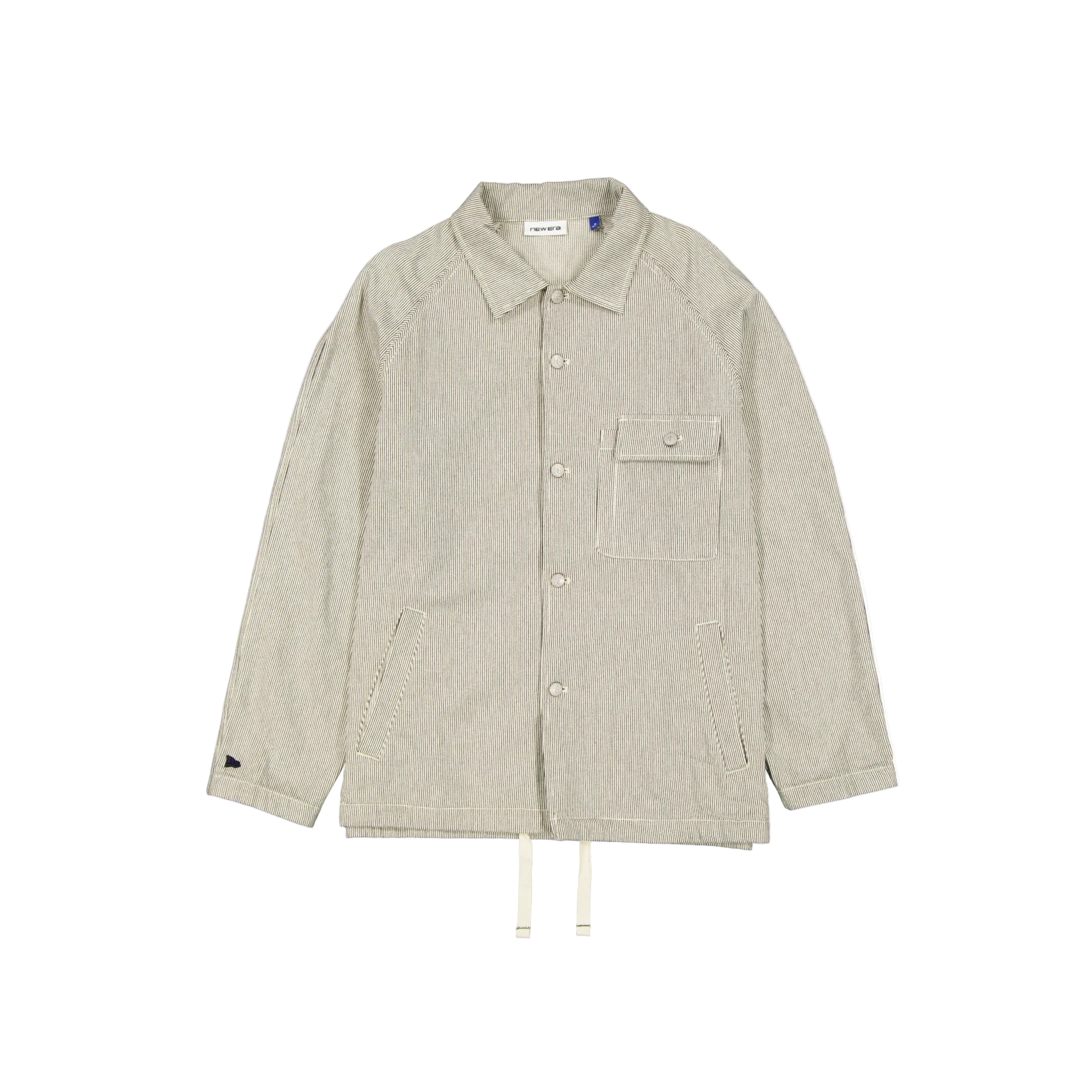 New Era Branded Railroad Stripe Workwear Jacket
