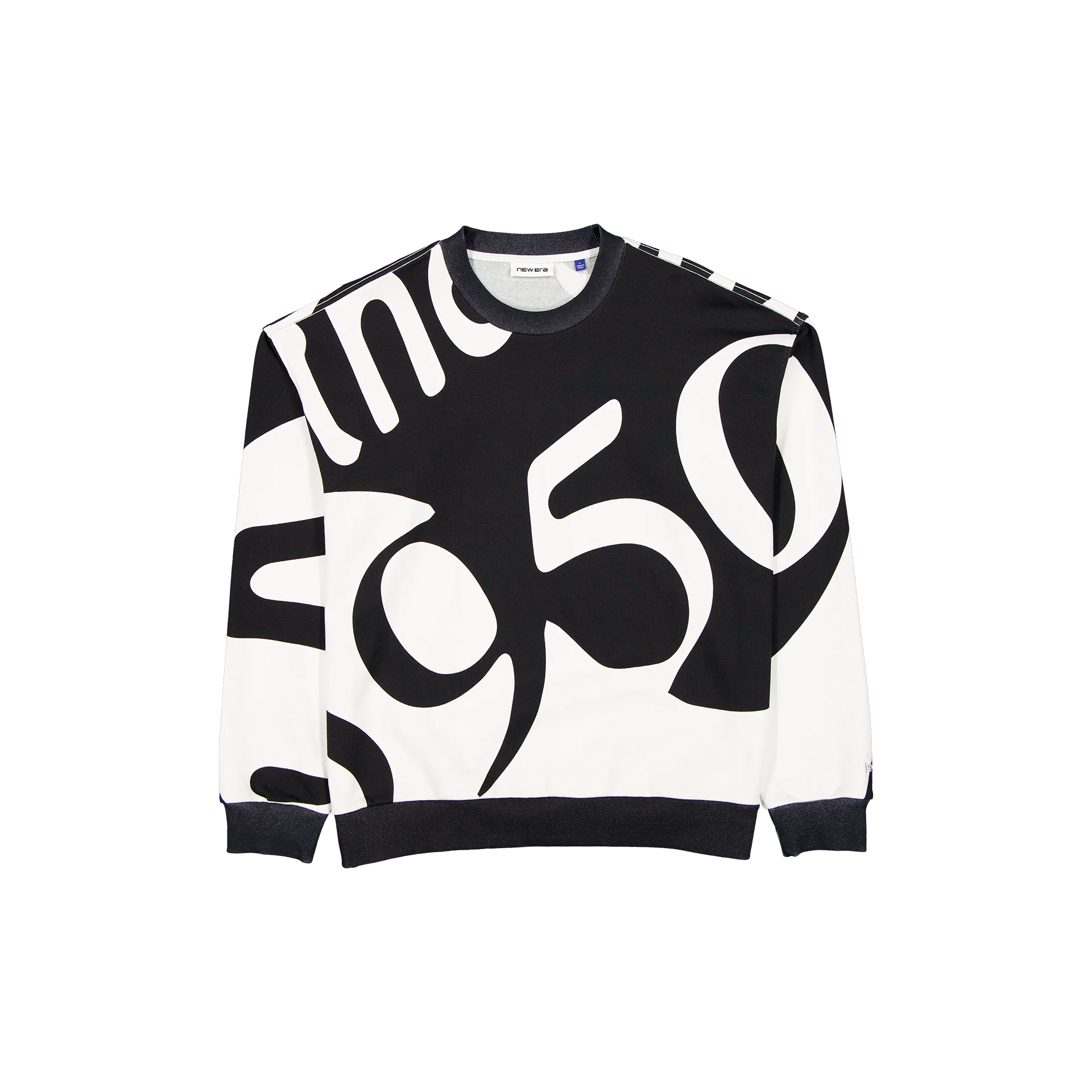New Era Branded 59FIFTY Splitter Black Crewneck