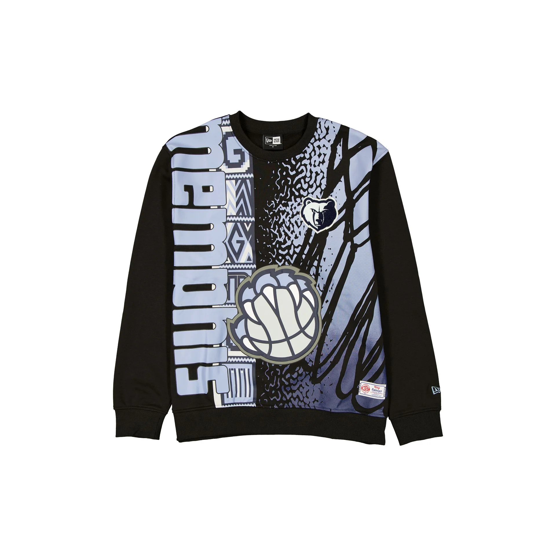 Memphis Grizzlies 2025 City Edition Black Crewneck