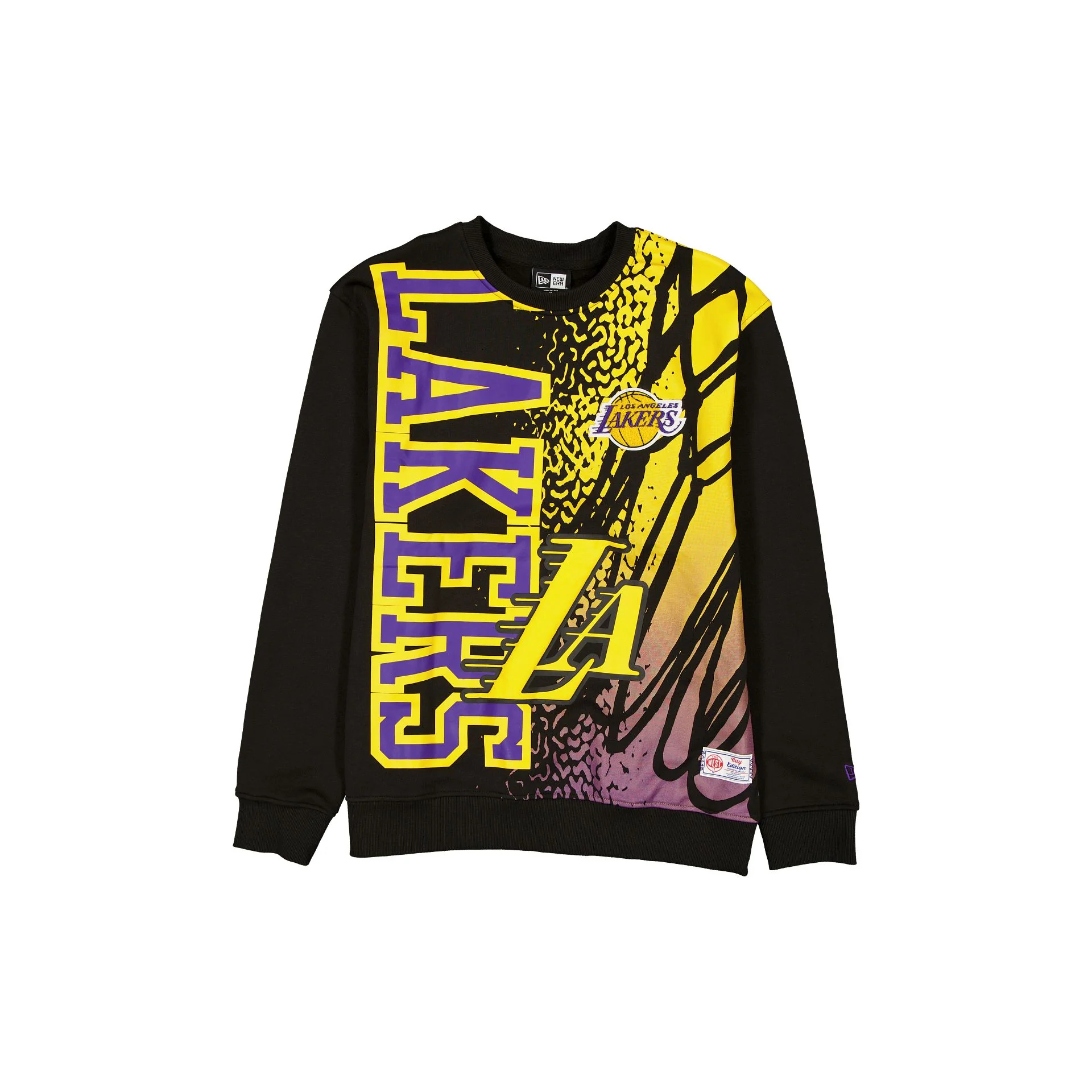 Los Angeles Lakers 2025 City Edition Black Crewneck