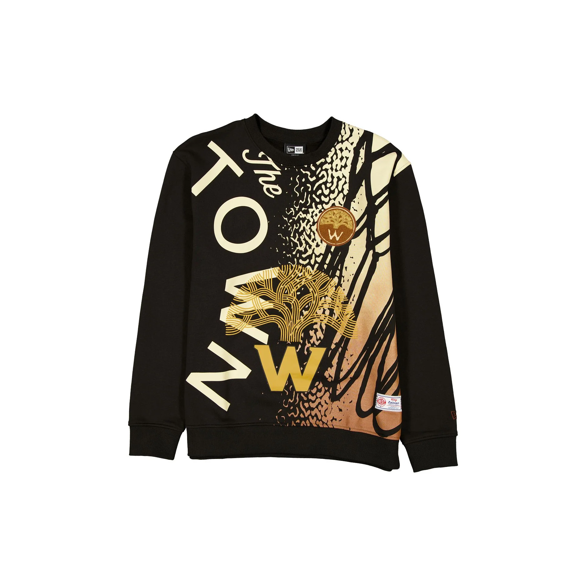 Golden State Warriors 2025 City Edition Black Crewneck