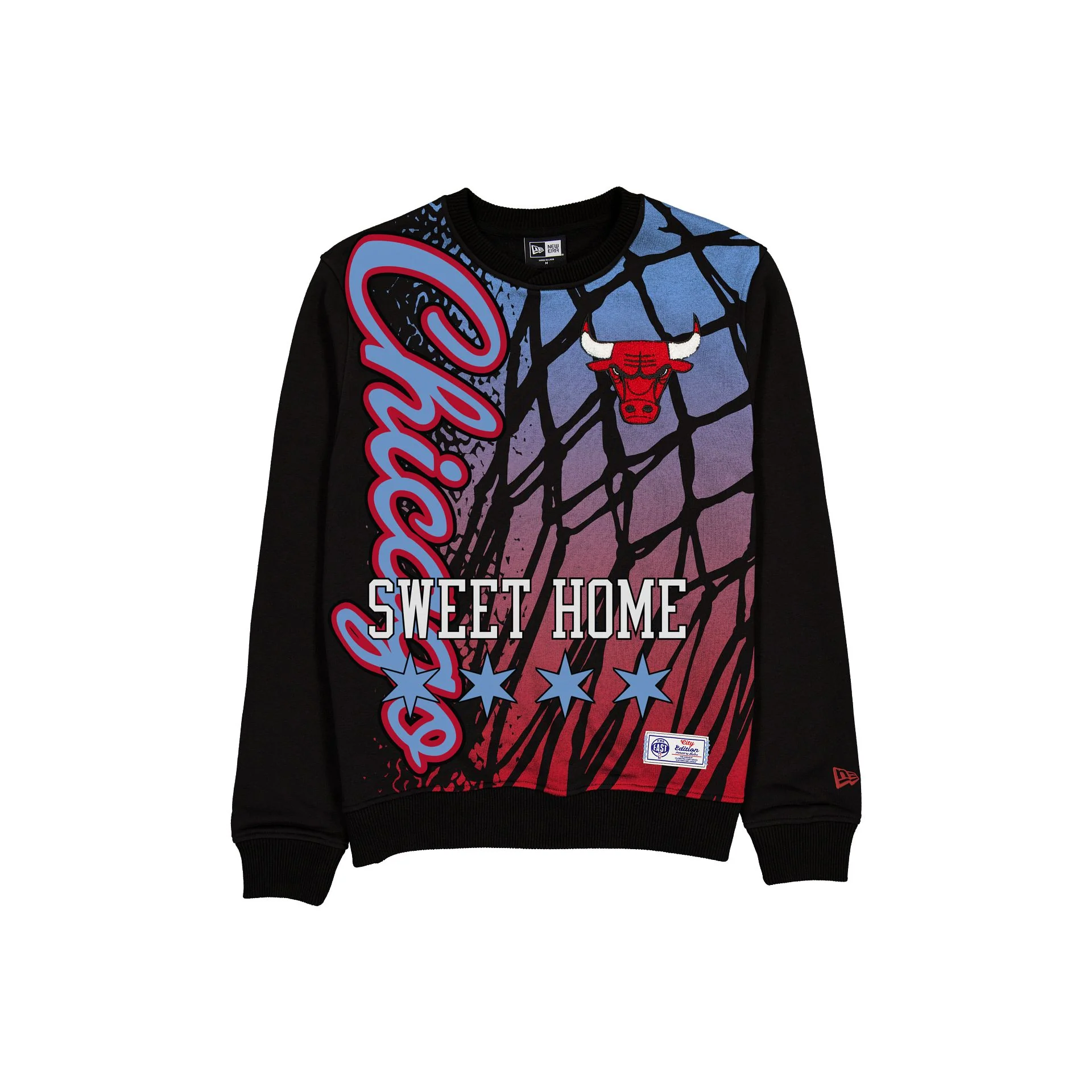 Chicago Bulls 2025 City Edition Black Crewneck