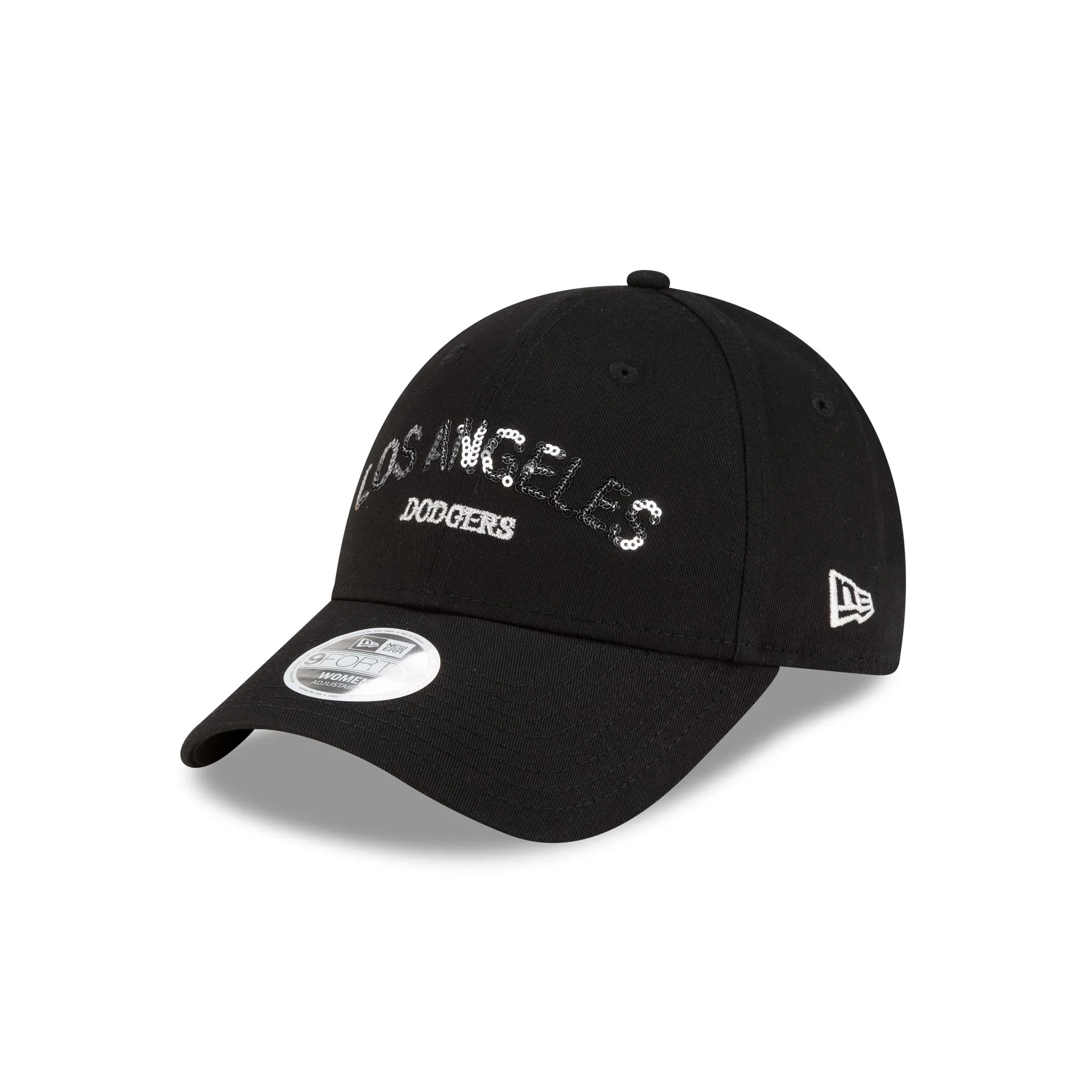 Los Angeles Dodgers Sequin Wordmark Women's 9FORTY Adjustable Hat