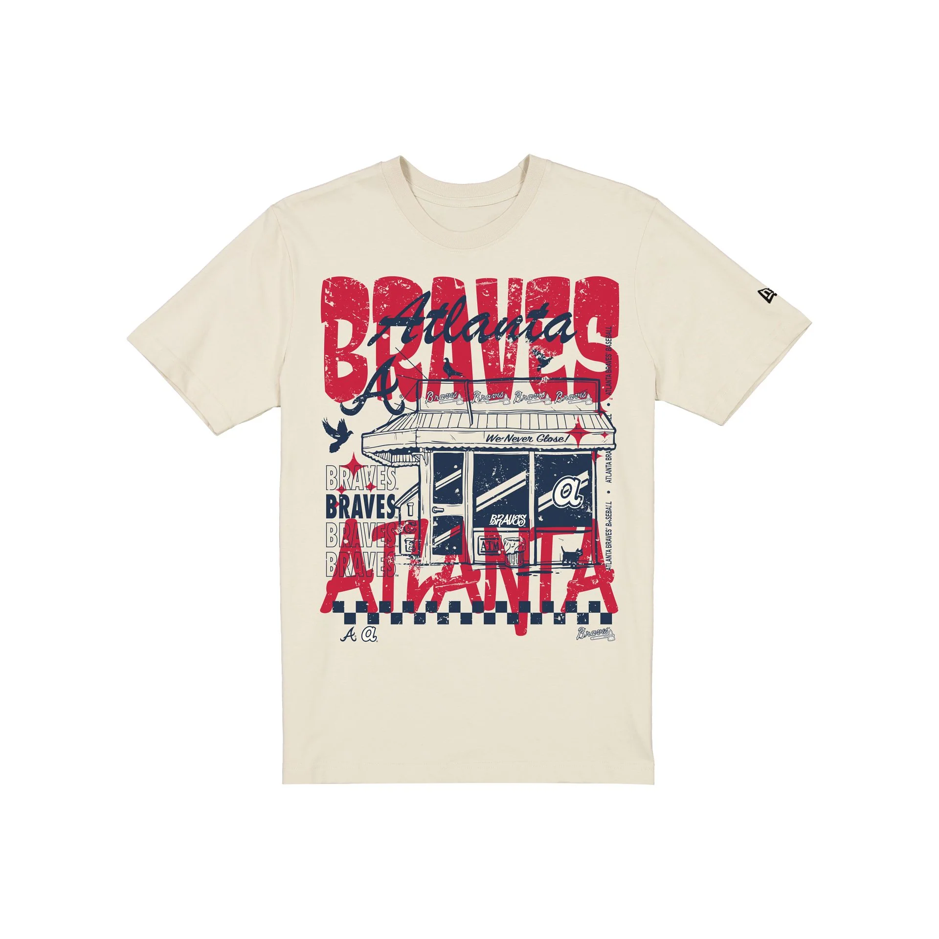 Atlanta Braves Diner Chrome T-Shirt