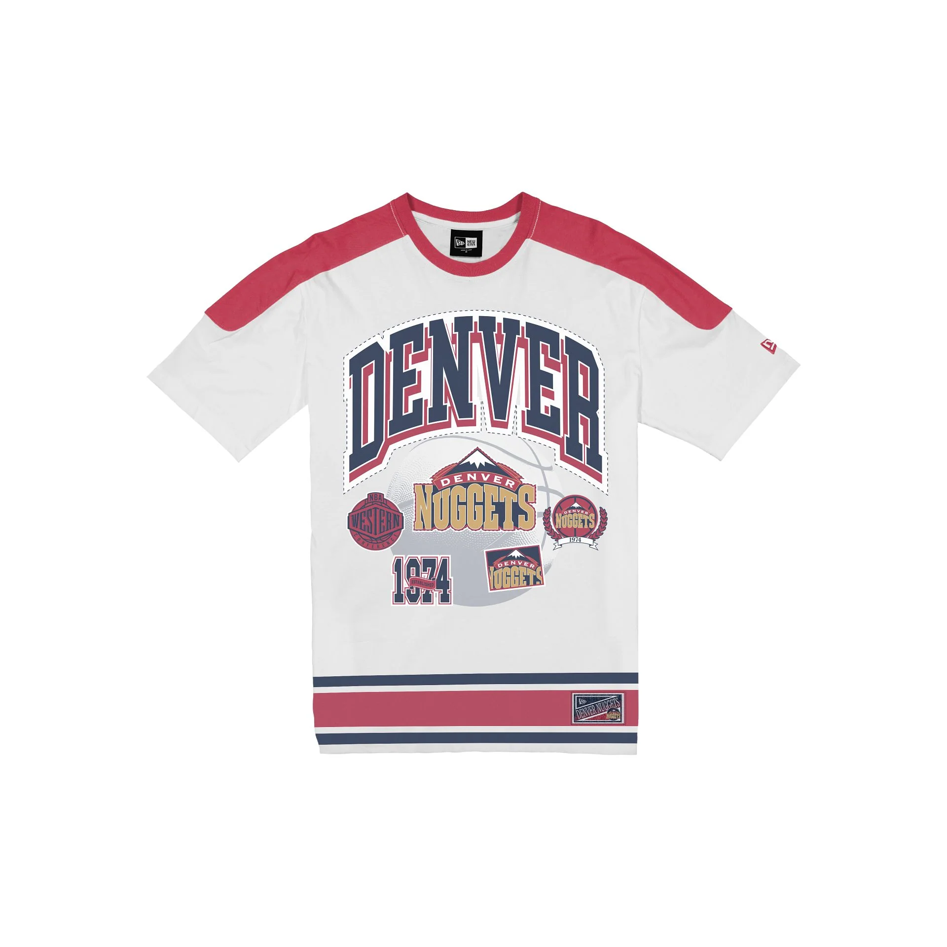 Denver Nuggets Sport Classics Vintage White T-Shirt