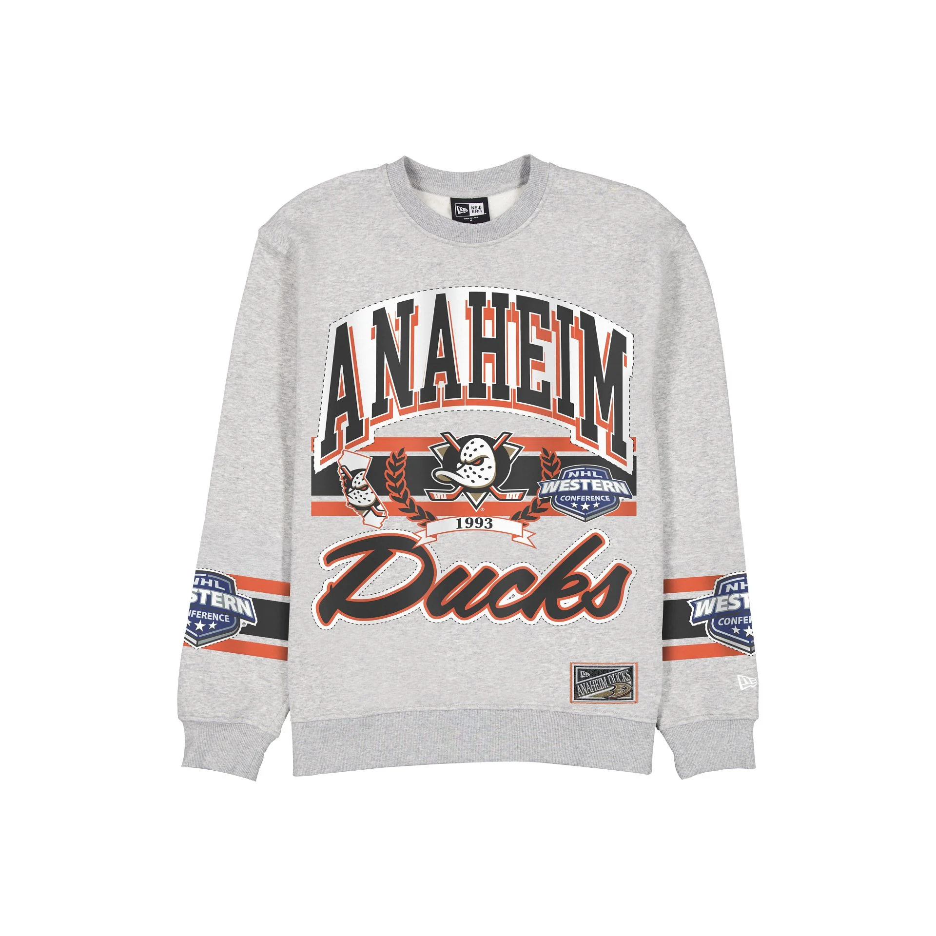 Anaheim Ducks Sport Classics Vintage Gray Crewneck