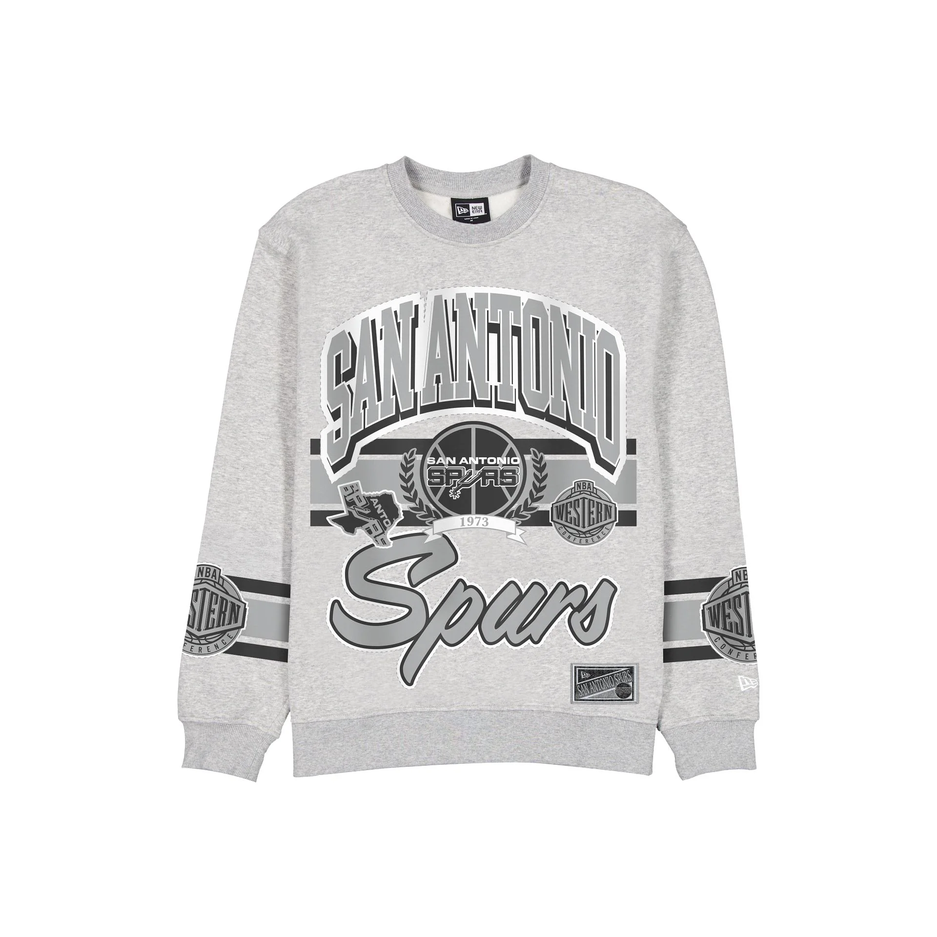 San Antonio Spurs Sport Classics Vintage Gray Crewneck