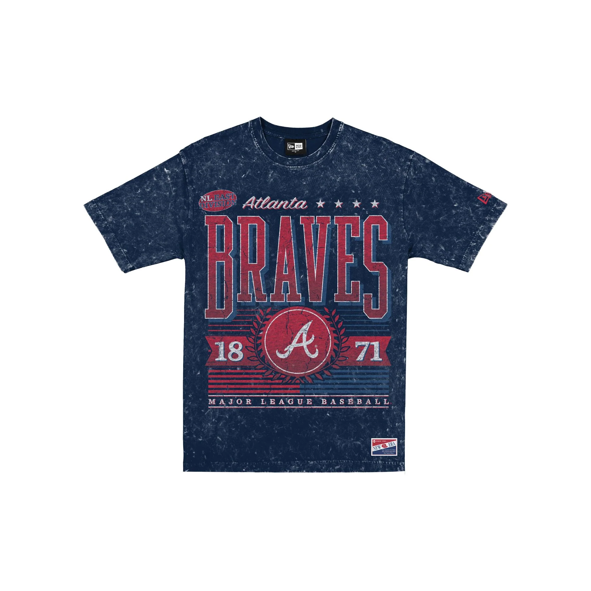 Atlanta Braves Throwback Vintage Wash T-Shirt